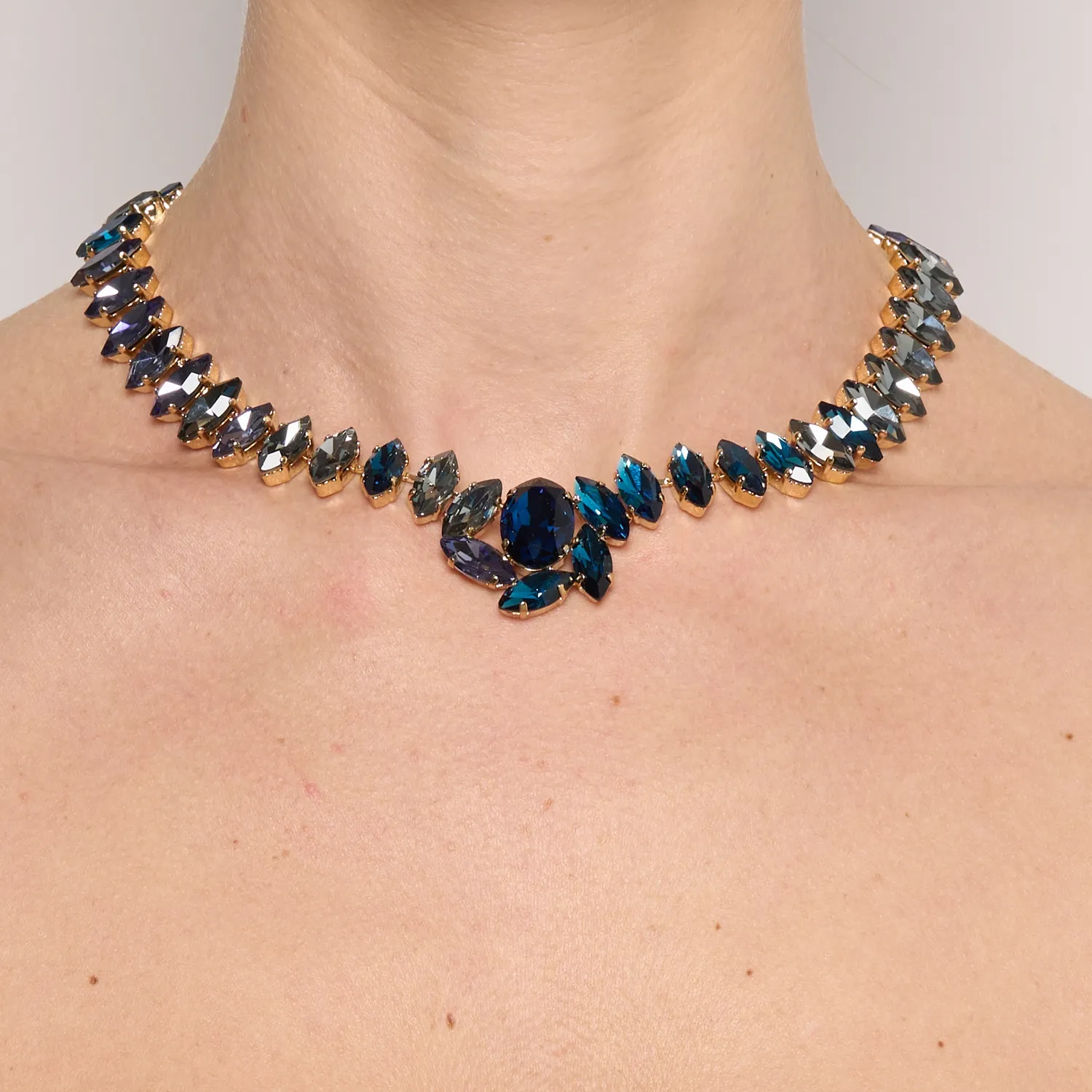Philippe Ferrandis Paris by Night collier PAR 20 bleu 33 cm