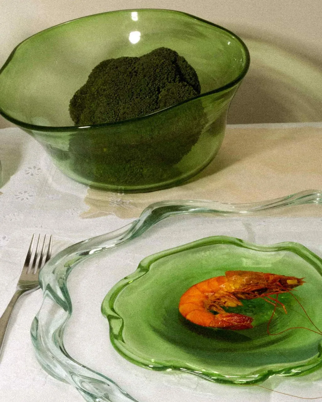 Completedworks Pond Small assiette verre vert