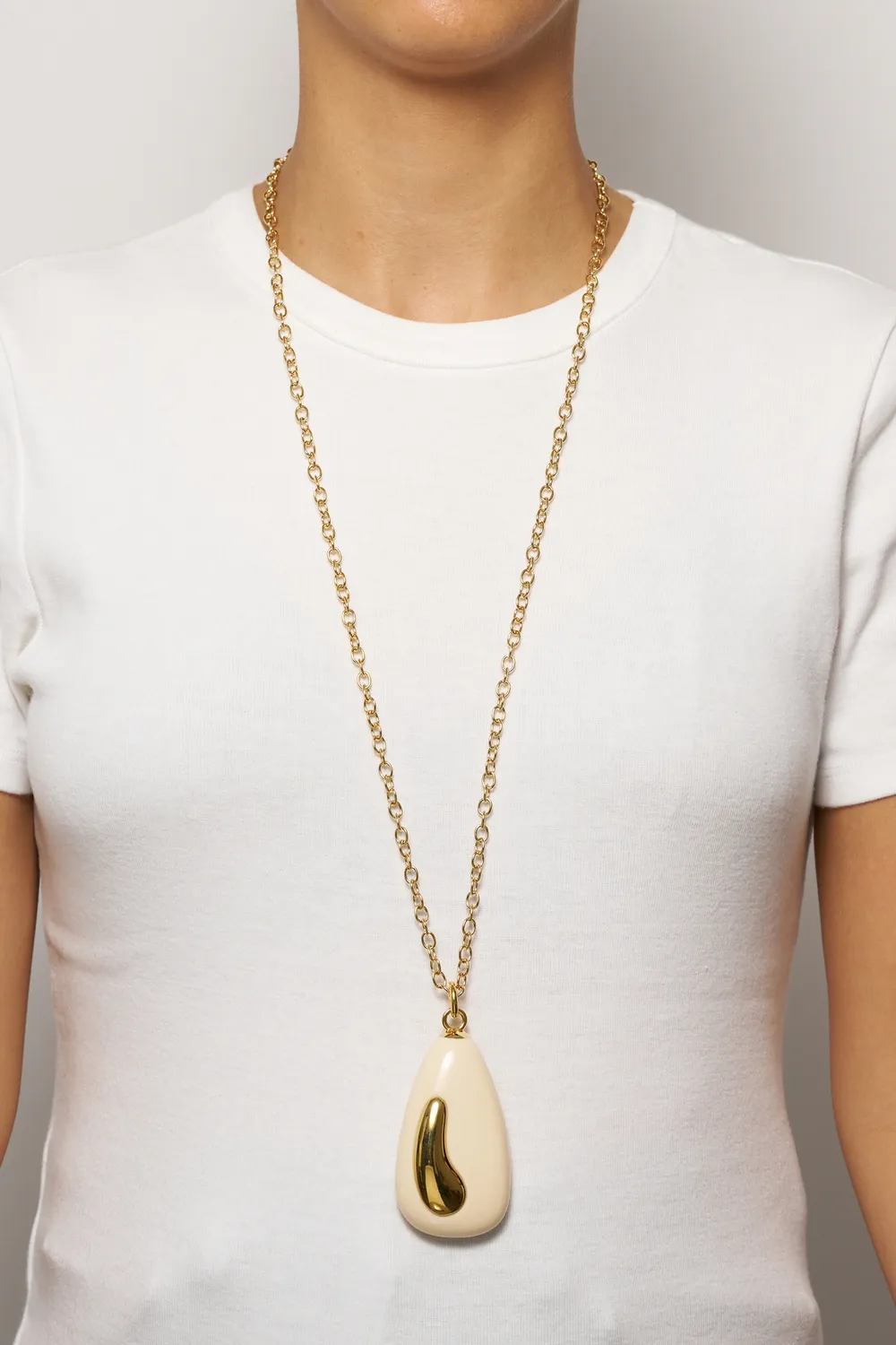 Philippe Ferrandis Baléares collier pendentif goutte ivoire