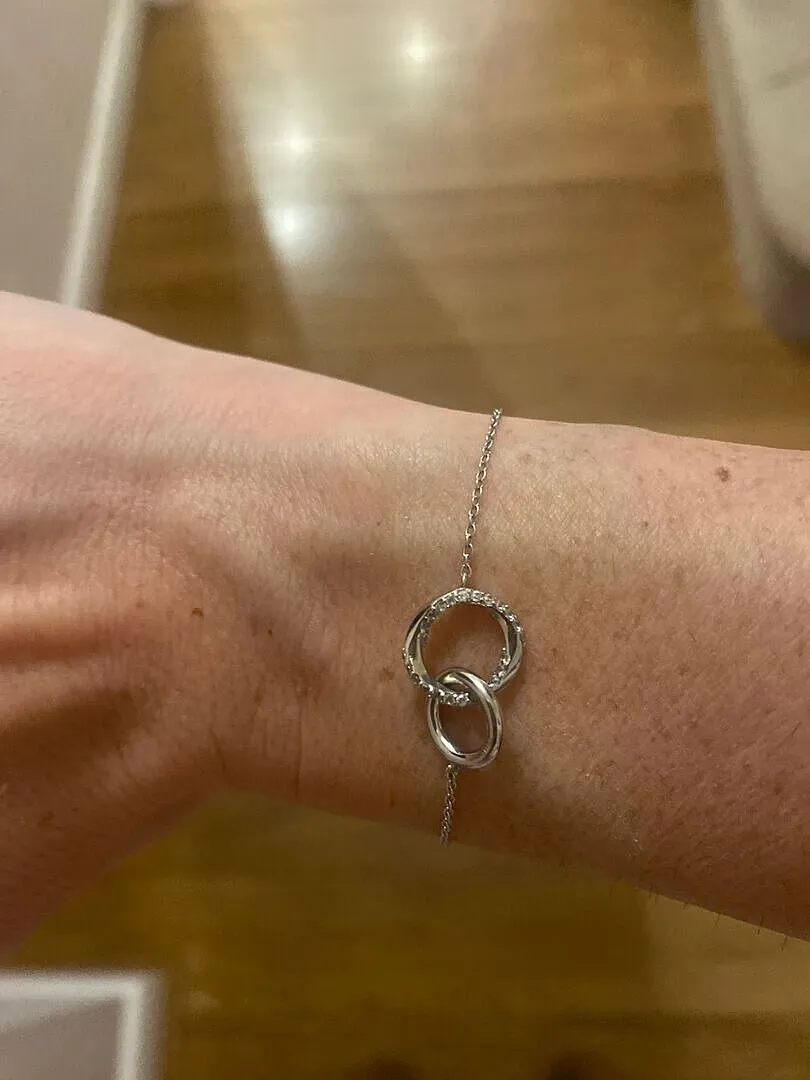 Astrid & Miyu Orbit Crystal Bracelet bracelet argenté cristal