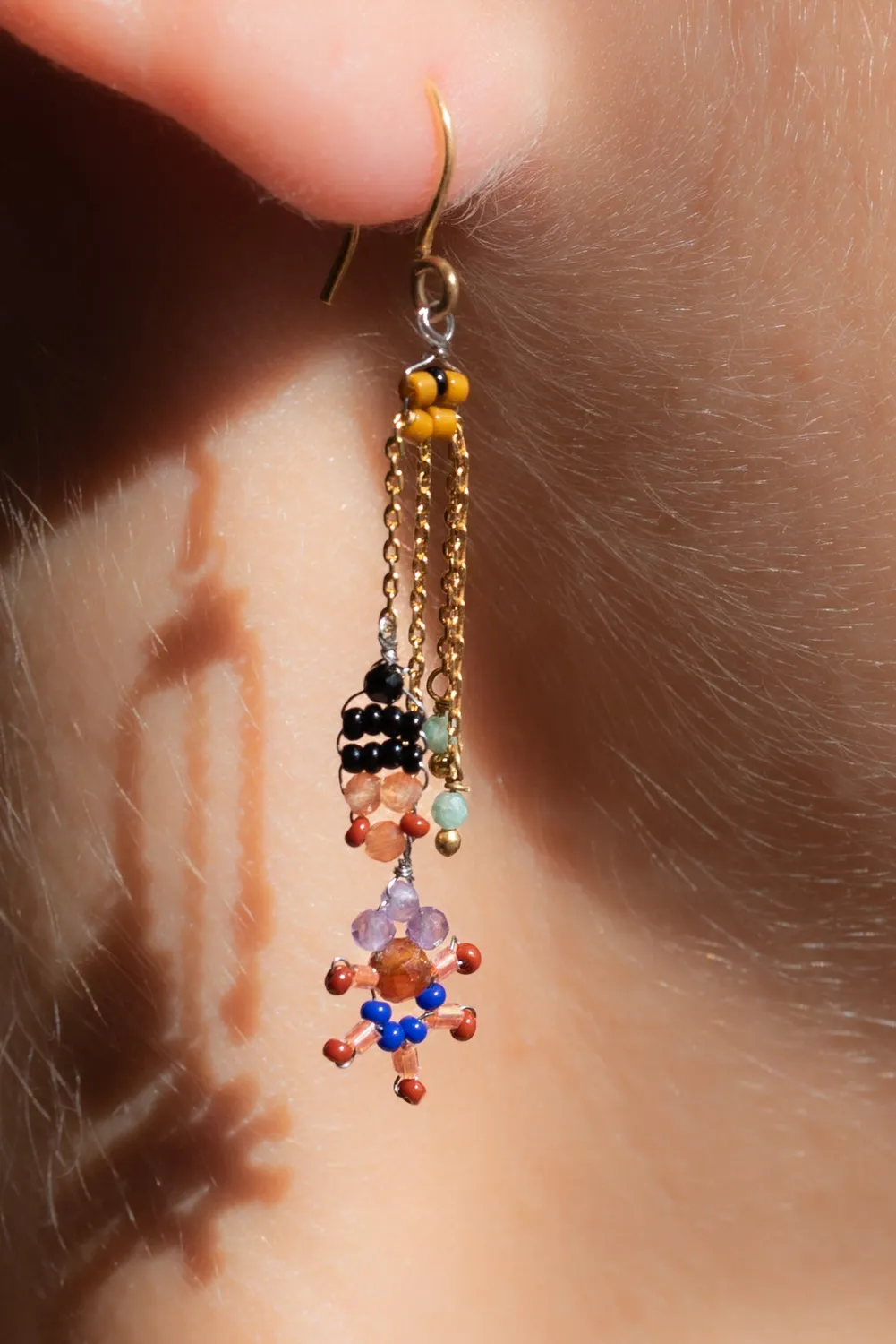 Le Fourbi de Capucine P30 boucles d'oreille améthyste 5,3 cm
