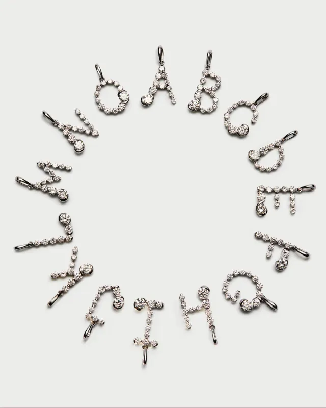 PDPAOLA Grid Fine 7 pendentif or diamants