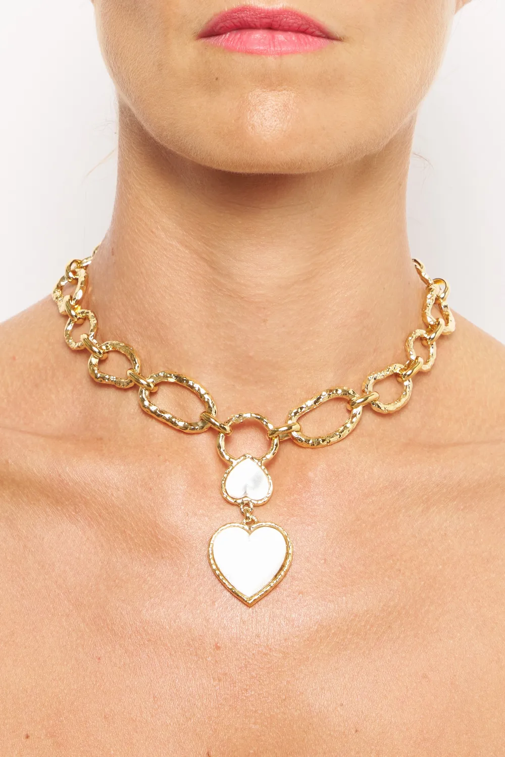Philippe Ferrandis Break My Heart collier double cœur