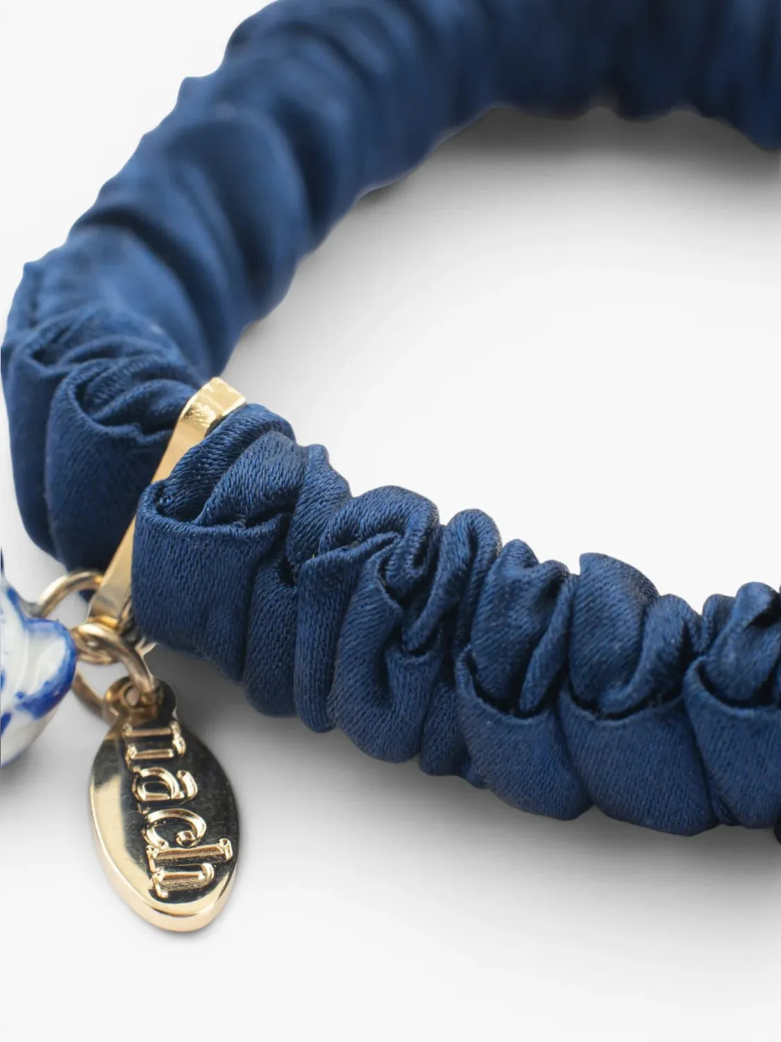 Nach Bijoux chouchou bleu bracelet soie tigre porcelaine