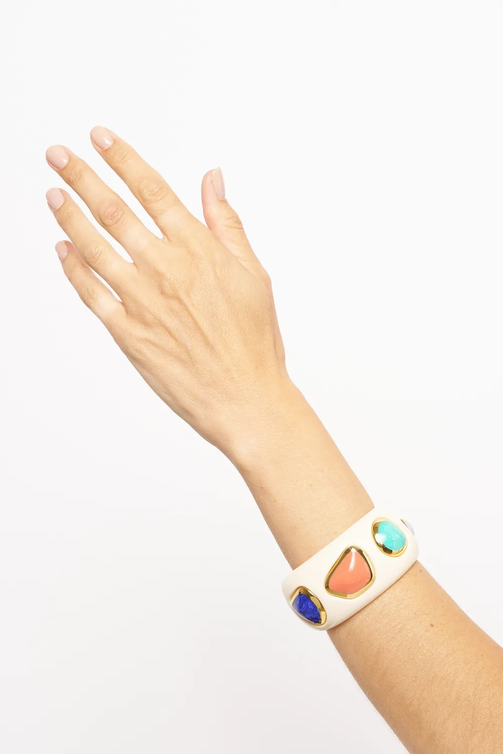 Philippe Ferrandis Riviera Large Cuff bracelet large doré