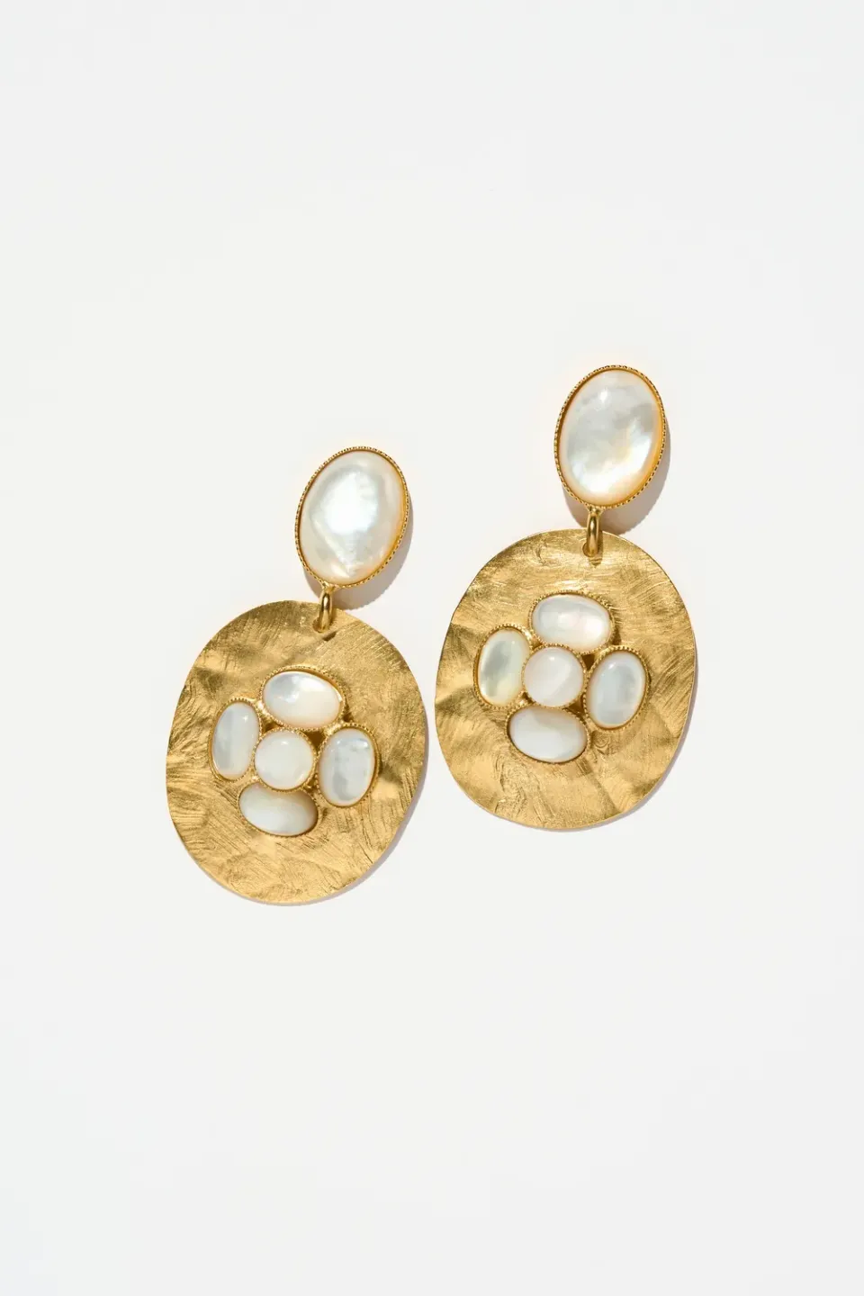 Philippe Ferrandis Camelia Byzance boucles puces nacre
