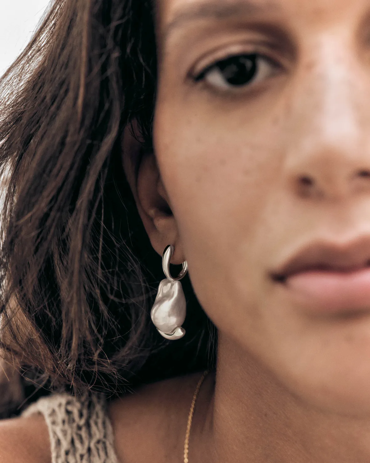 PDPAOLA La Perla Marea créoles perle baroque