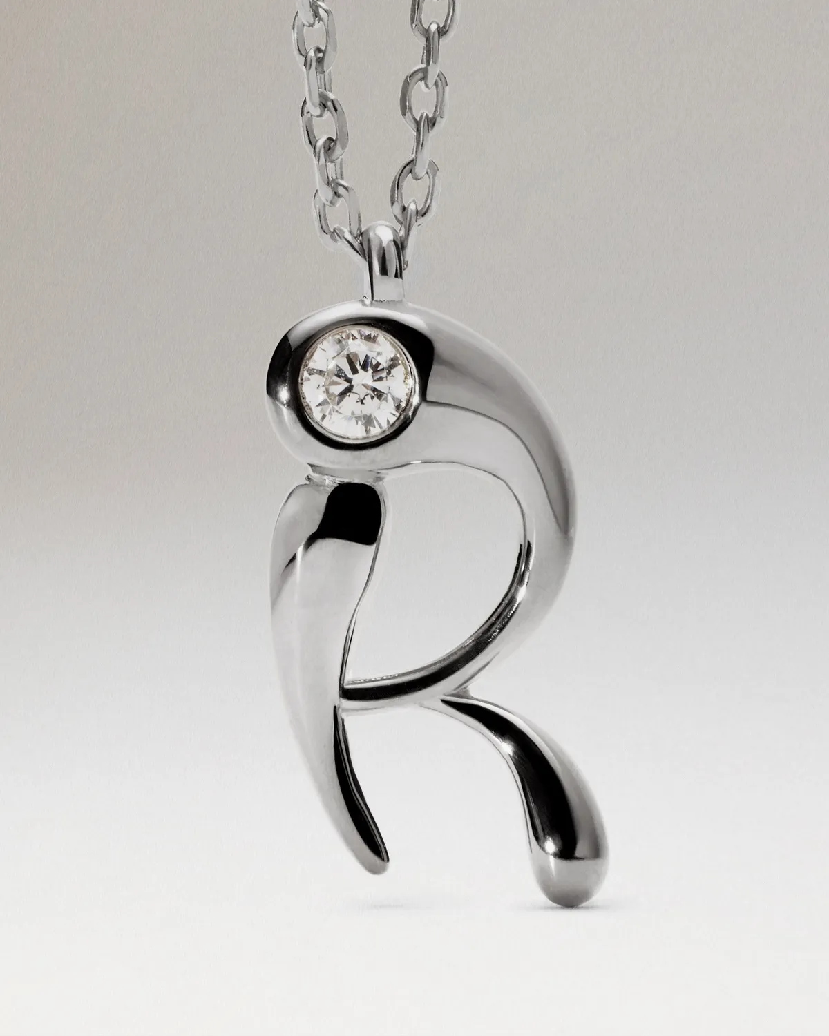 PDPAOLA R initial collier argent lettre R 40-50cm