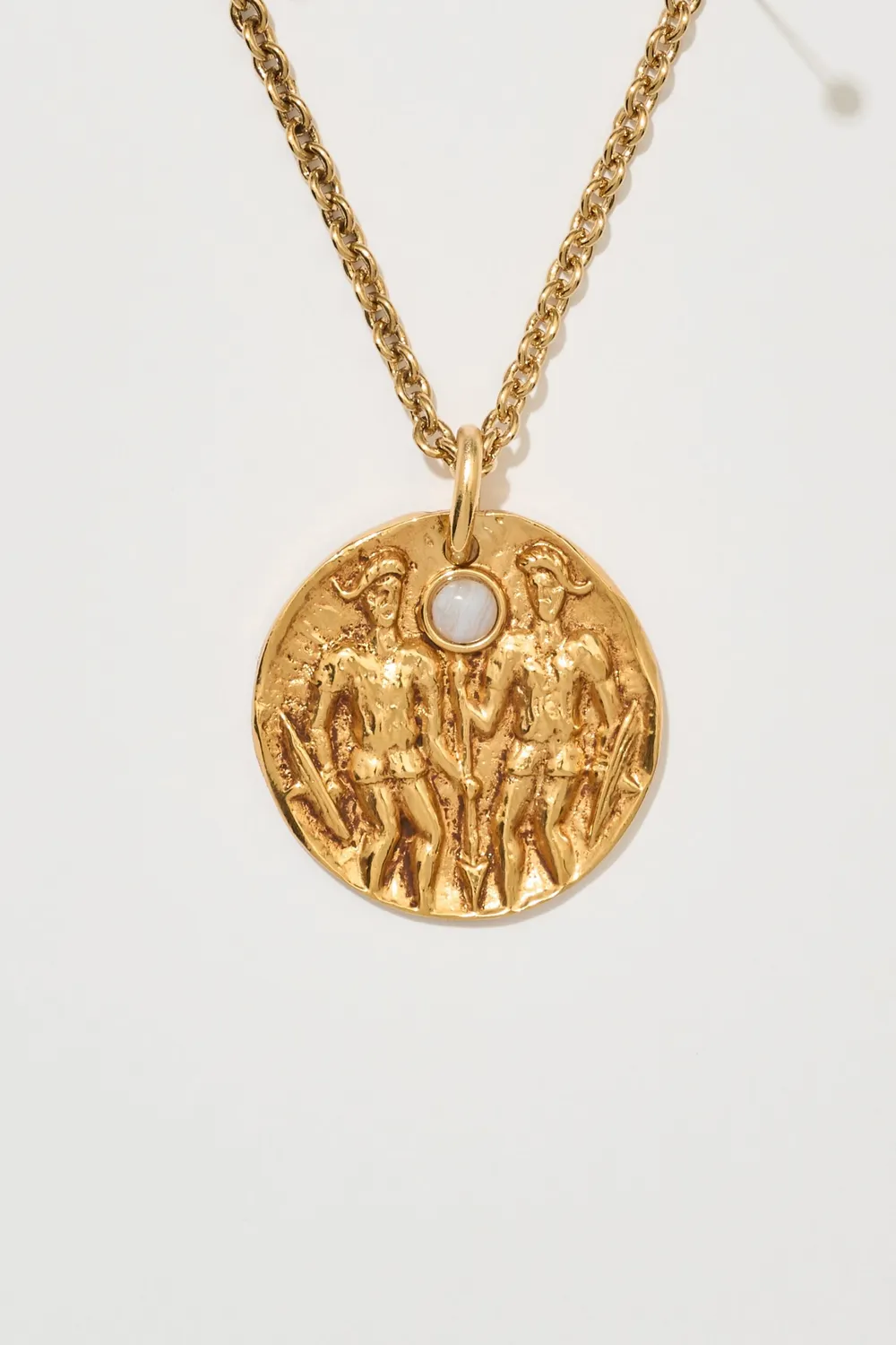 Philippe Ferrandis Astrochic collier médaillon doré