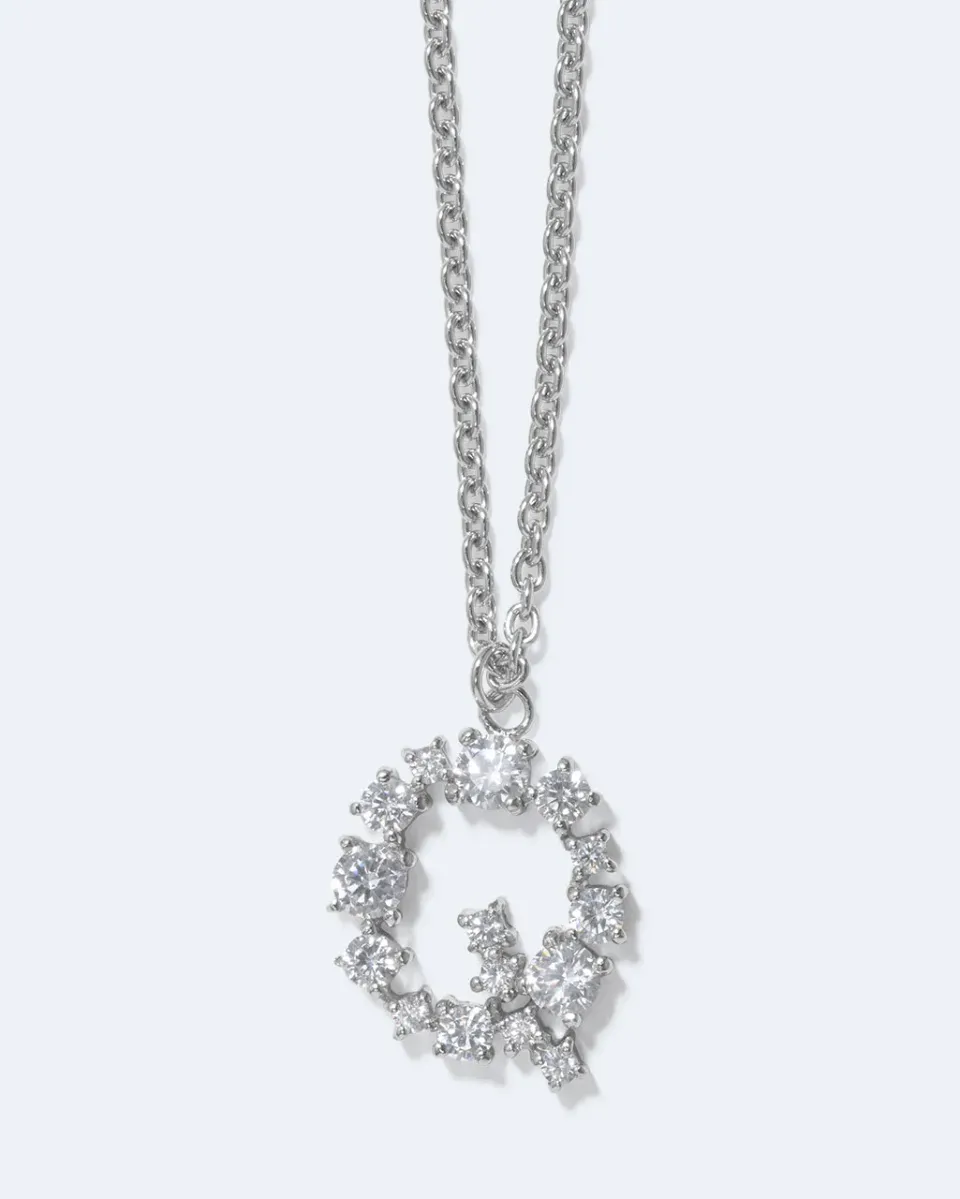 Completedworks Glitchy Q collier rhodié