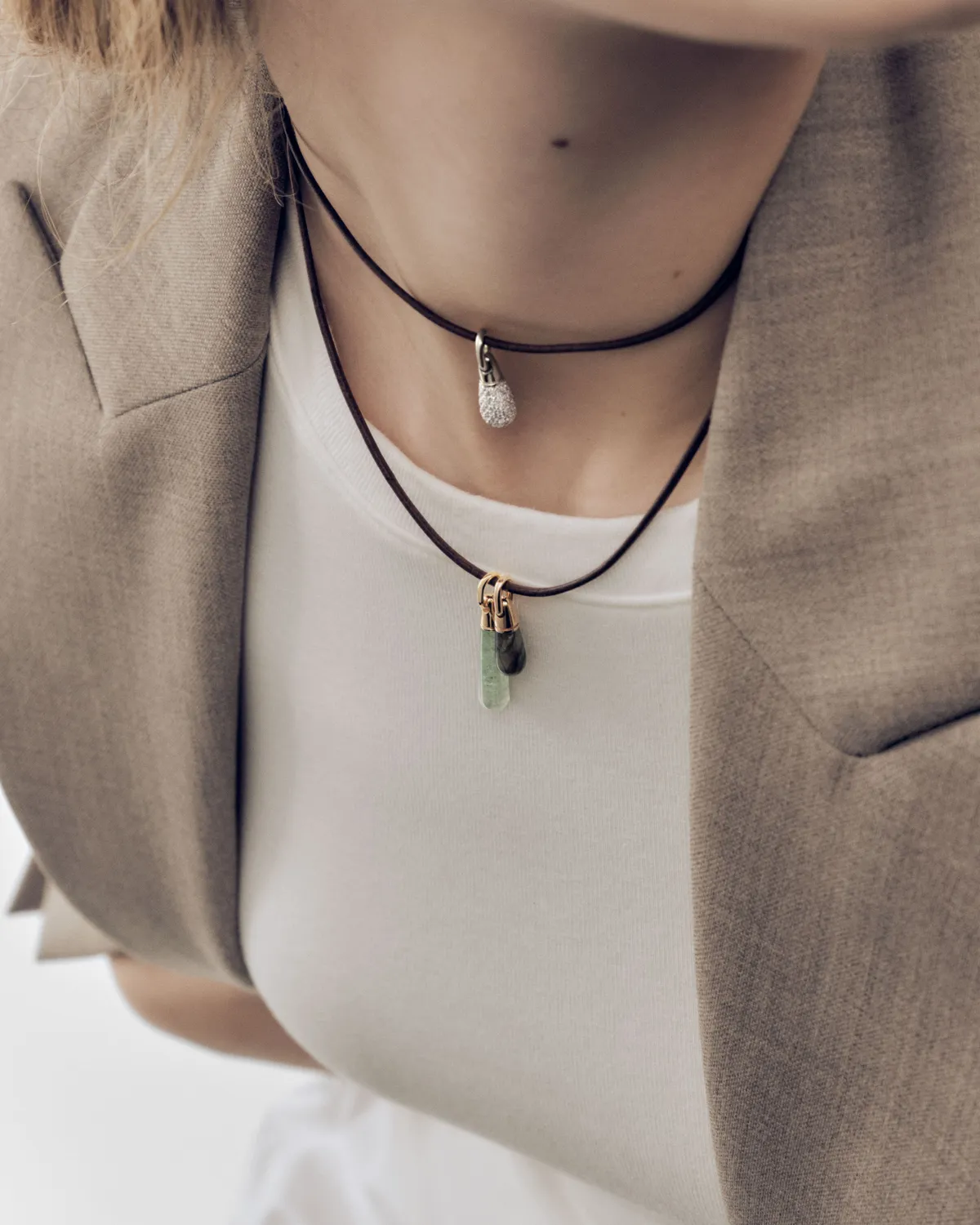 PDPAOLA Pavé Drop pendentif pavé argent