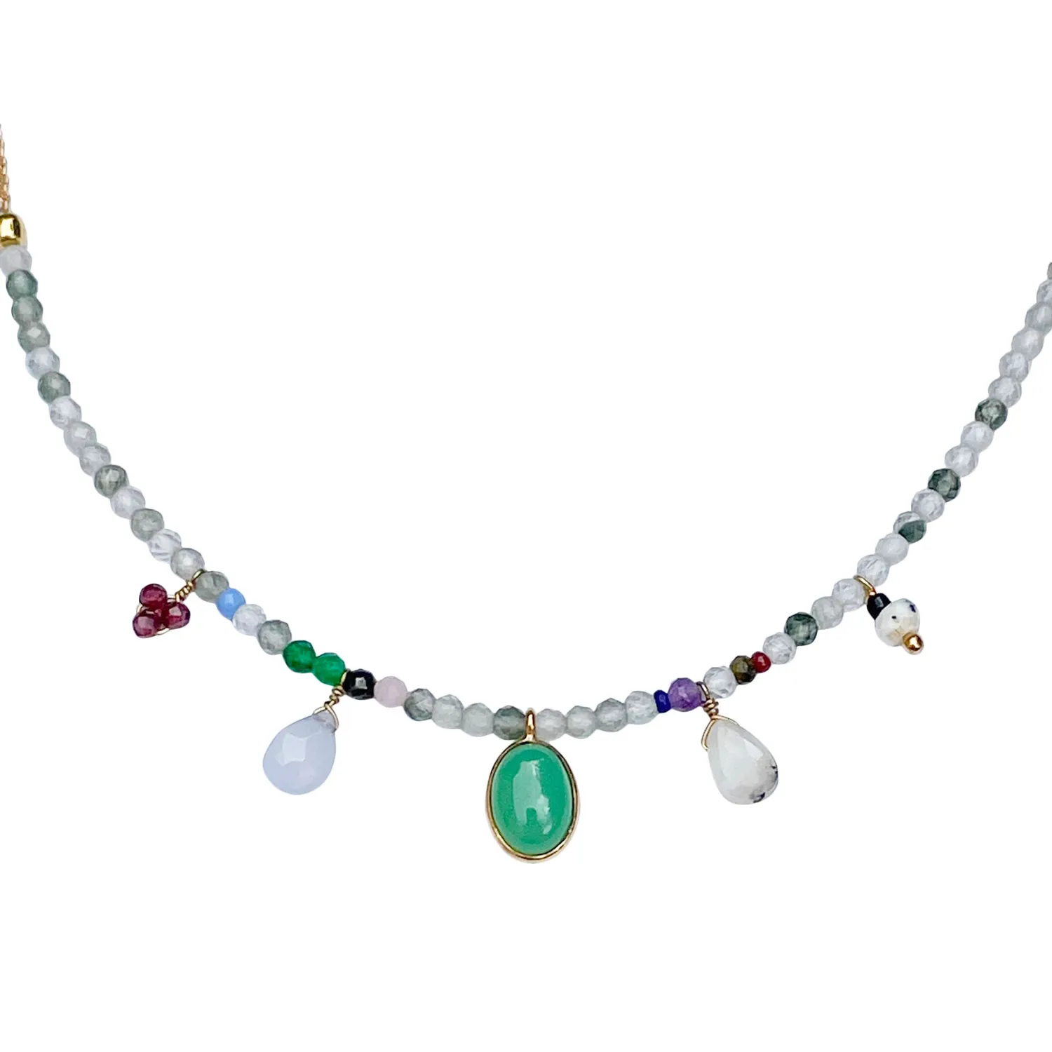 Le Fourbi de Capucine FDC182 collier grenat 39,5 cm