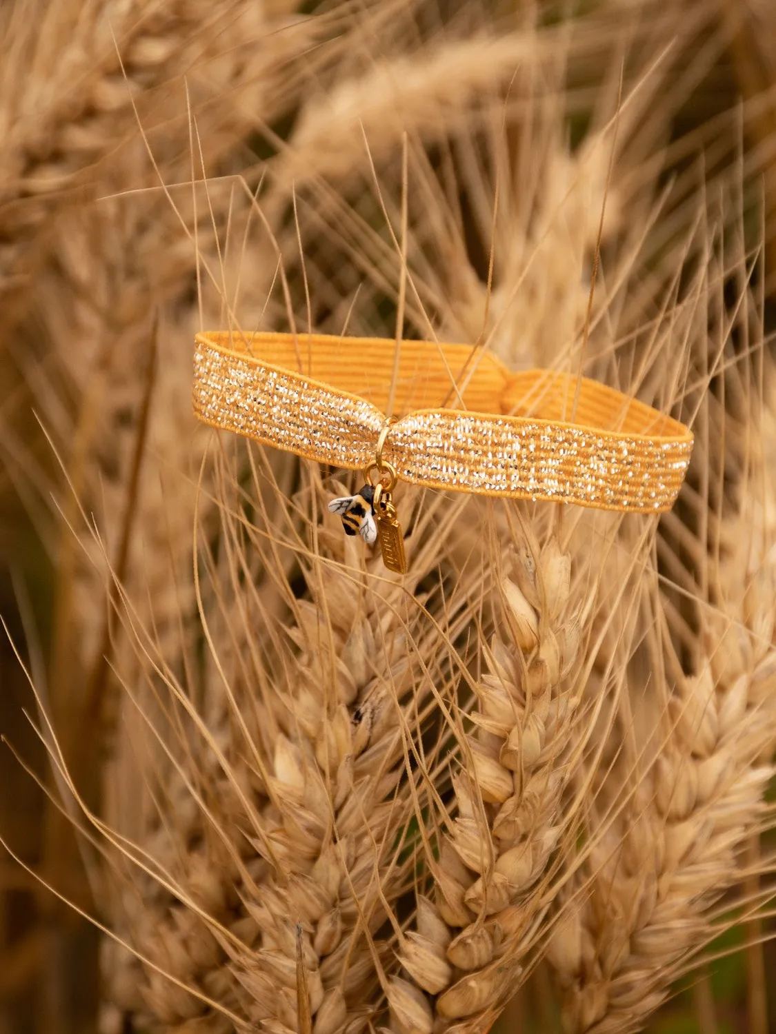 Nach Abeille bracelet twistband élastique orange