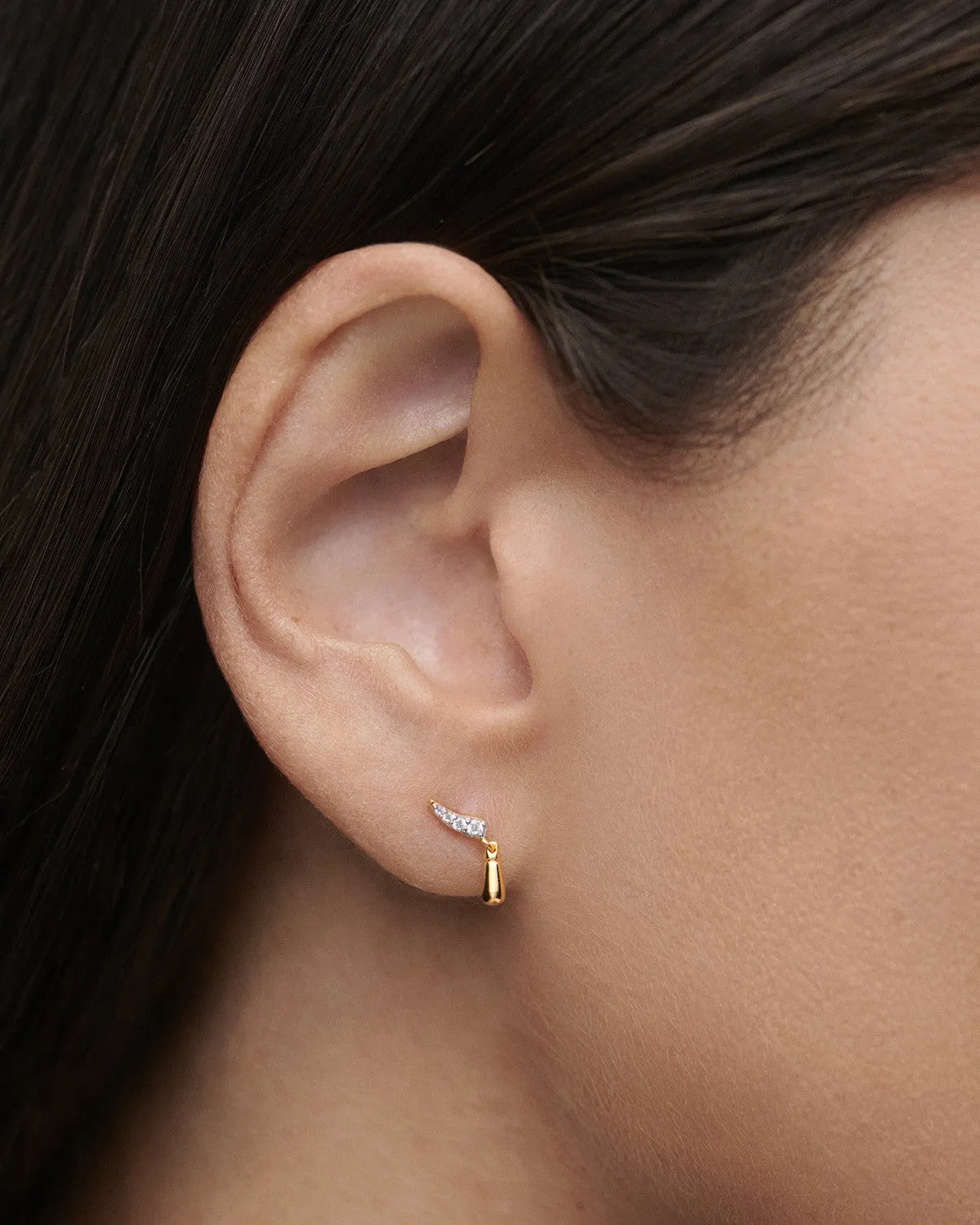 PDPAOLA Kira puces d’oreilles zircone 12 mm