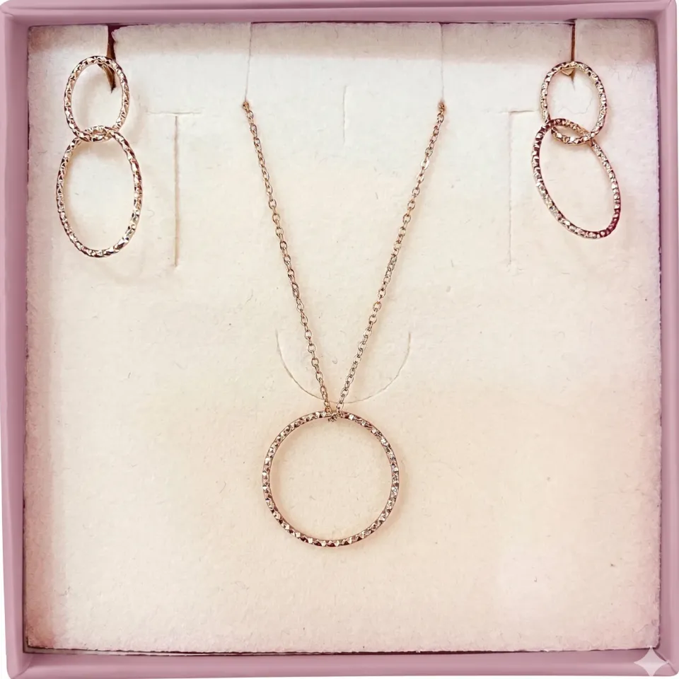 Nao de Paris Cercle d'Or coffret collier boucles strass