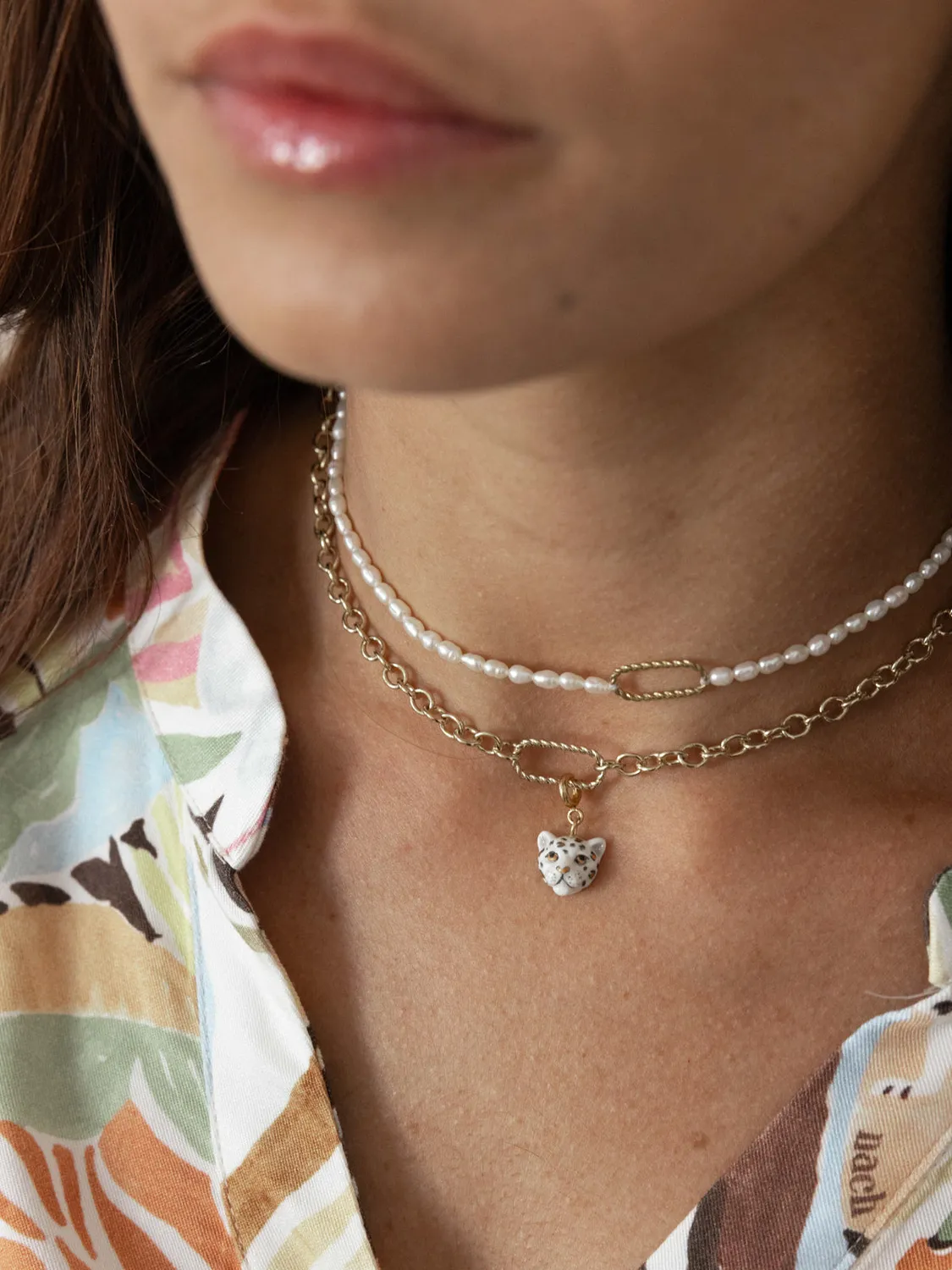 Nach Bijoux Mix and Match collier chaîne maillons doré