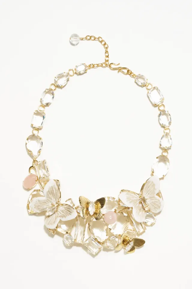 Philippe Ferrandis Butterfly Parade Fenice collier papillons 45 cm