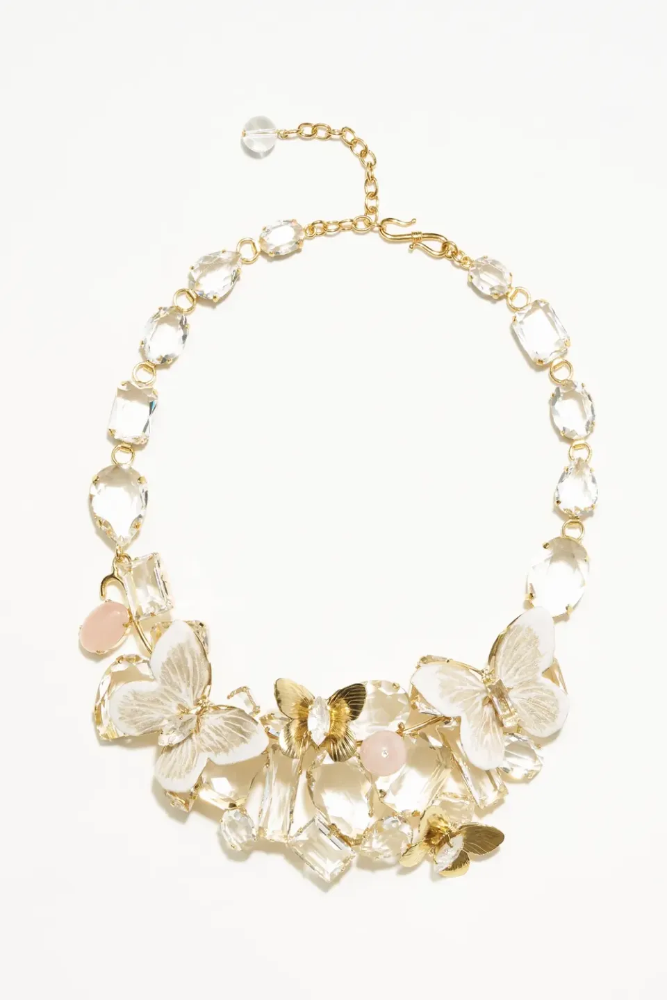 Philippe Ferrandis Fenice collier papillons quartz rose