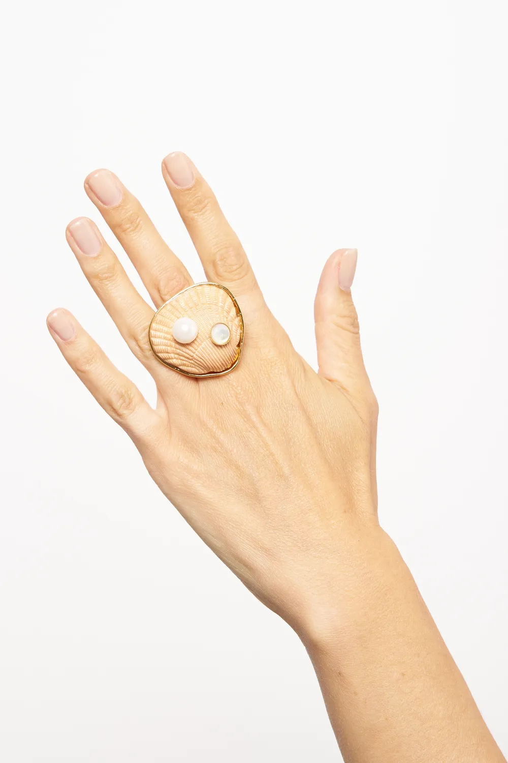 Philippe Ferrandis Corfou bague coquille dorée