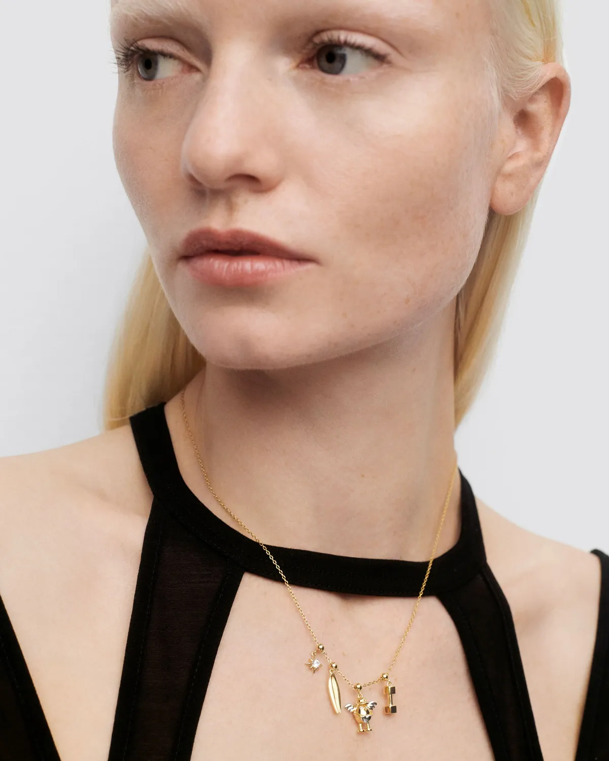 PDPAOLA Cupid Charm breloque zirconia blanche