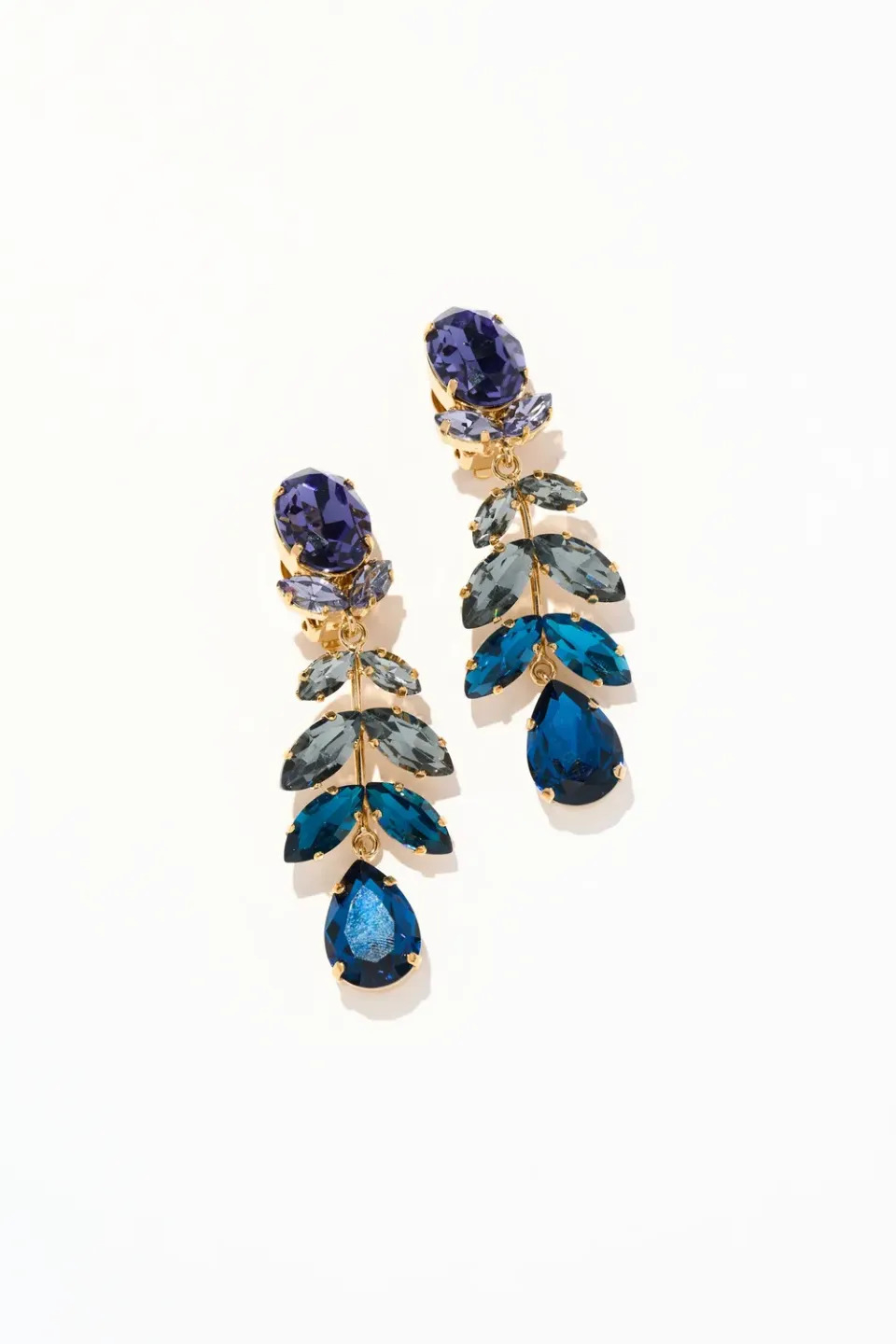Philippe Ferrandis Paris by Night boucles clips bleu 7,5 cm