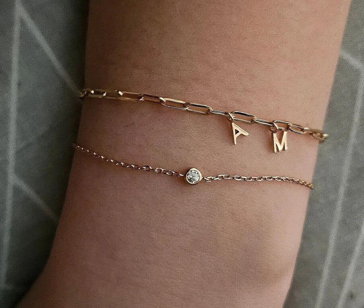 Astrid & Miyu Essential Crystal bracelet breloque doré