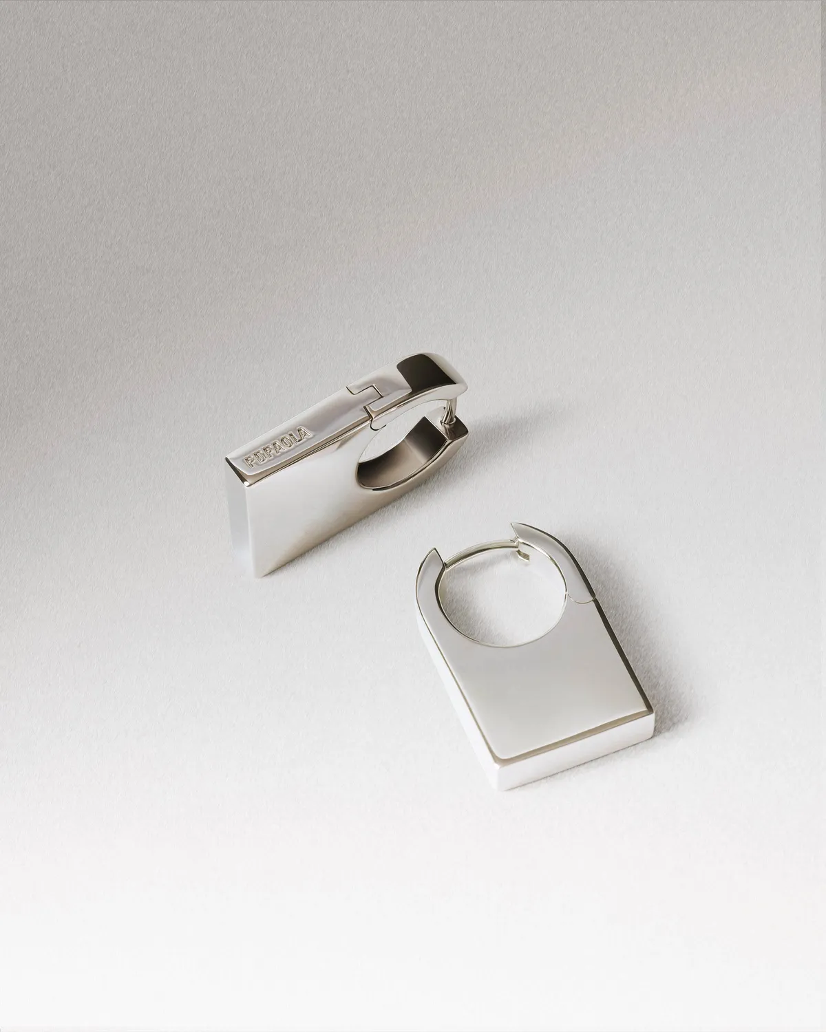 PDPAOLA Chicago créoles argent 14,15 mm sans pierre