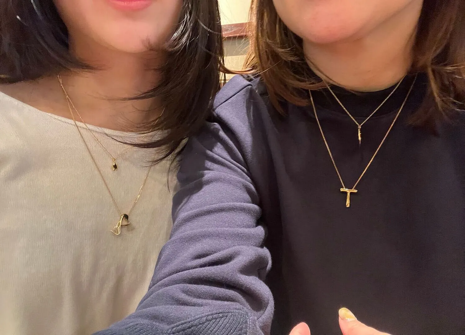 Astrid & Miyu T Initial Bold collier initiale T plaqué or