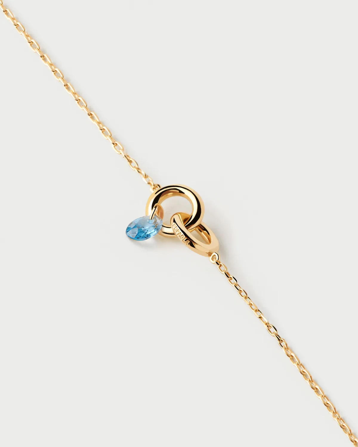 PDPAOLA Lily bracelet zirconia bleu ciel