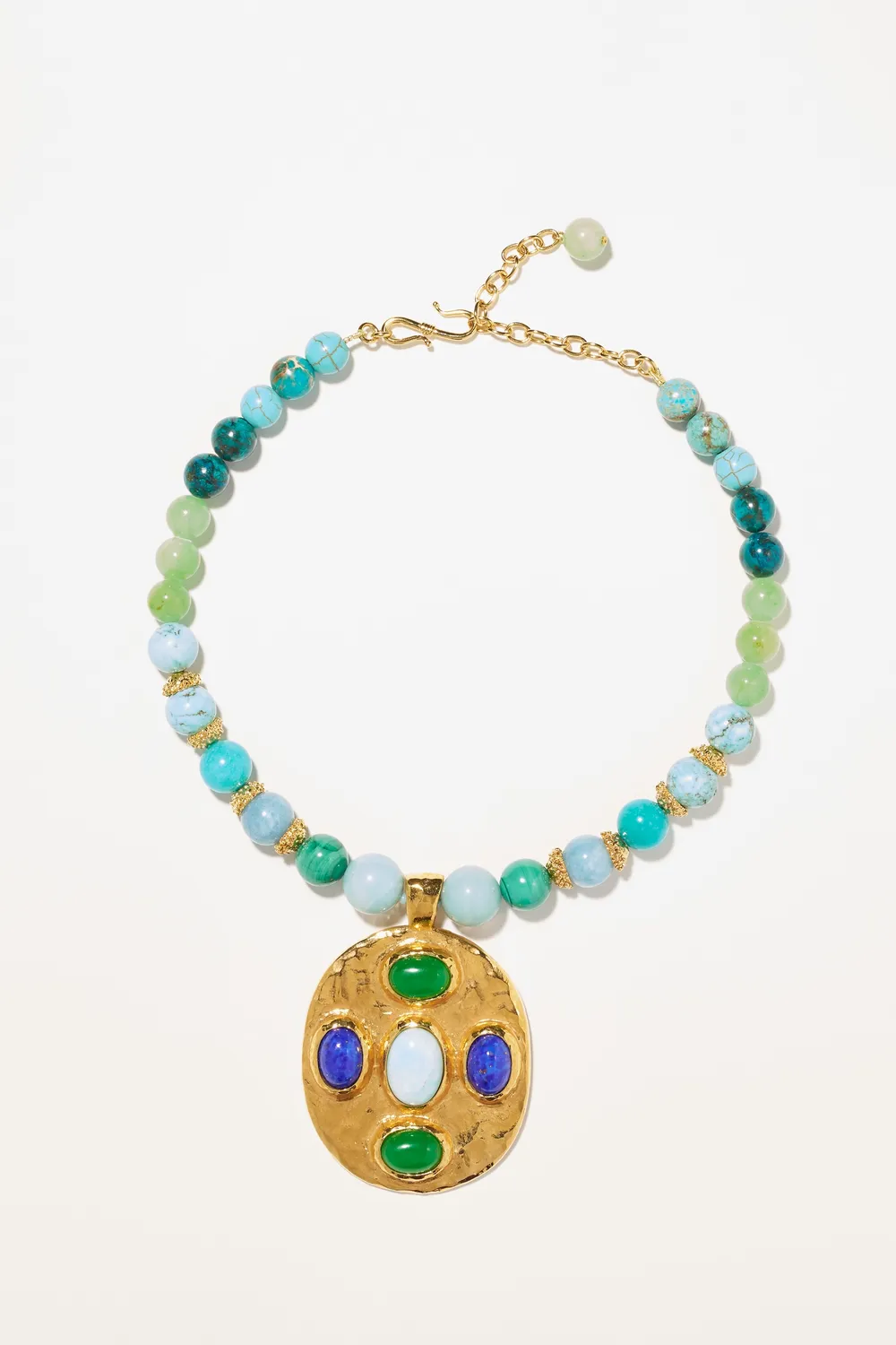 Philippe Ferrandis New Gems collier médaillon doré