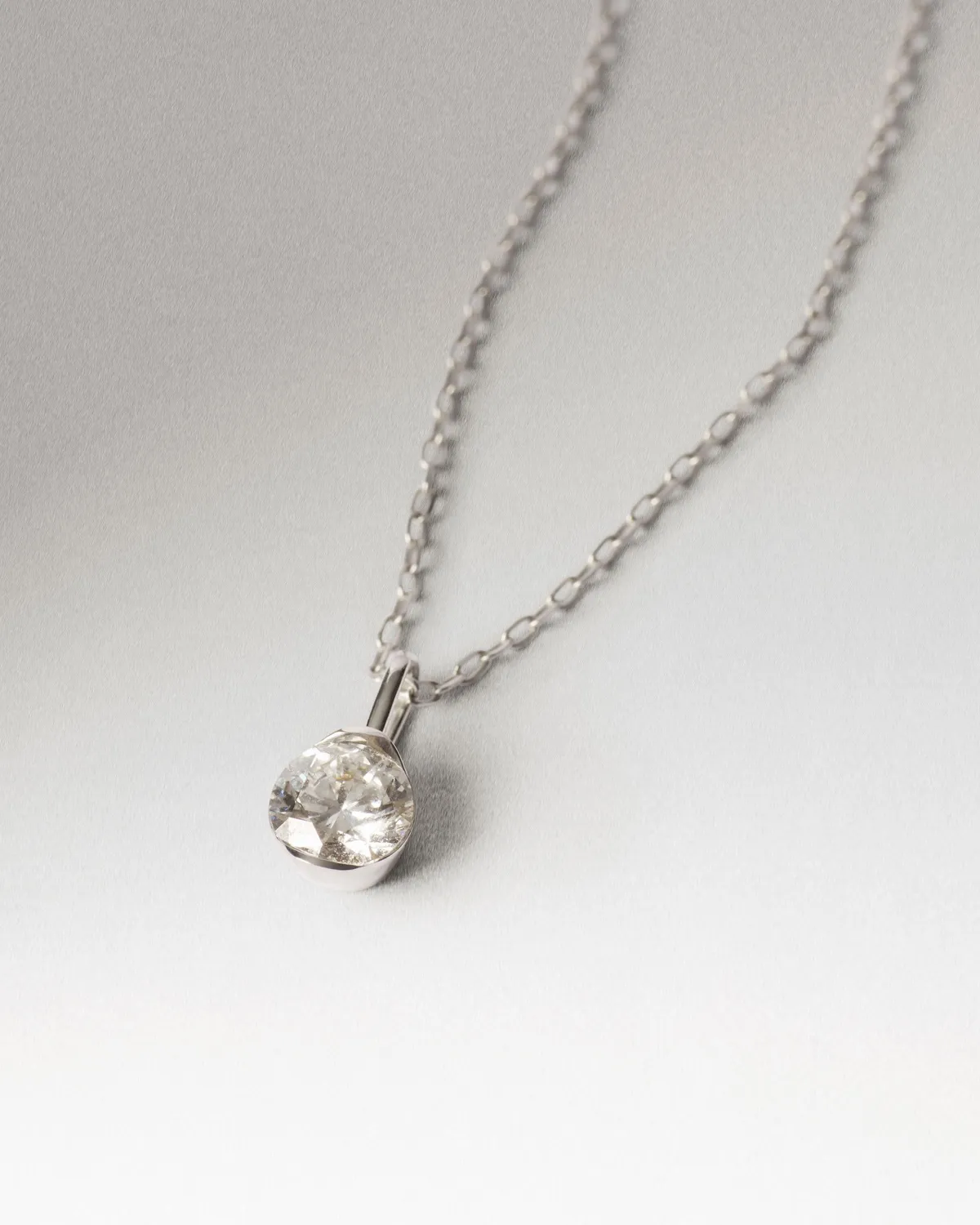 PDPAOLA Grace pendentif diamant 0,5 ct or blanc