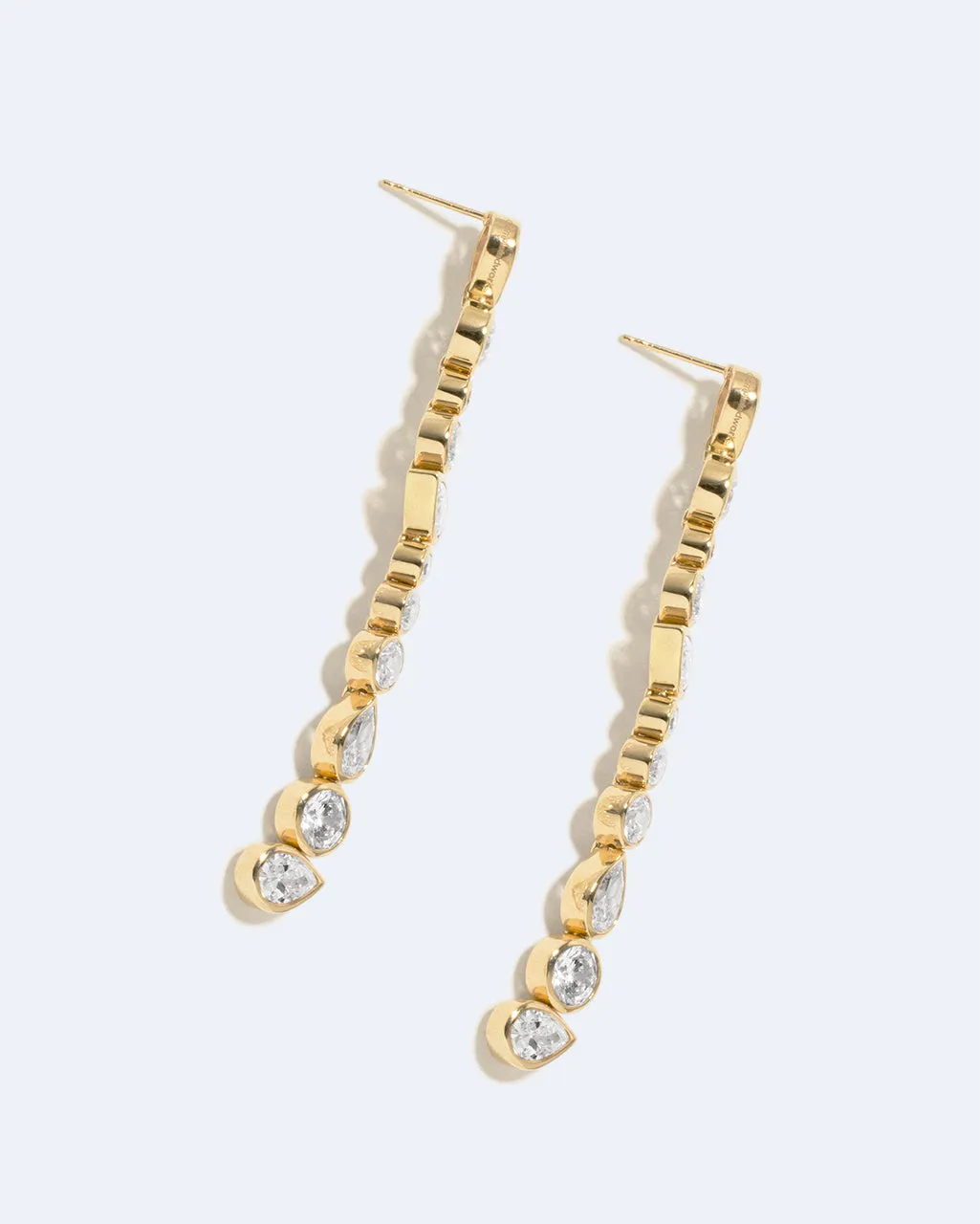 Completedworks Glitch pendantes zirconia vermeil doré