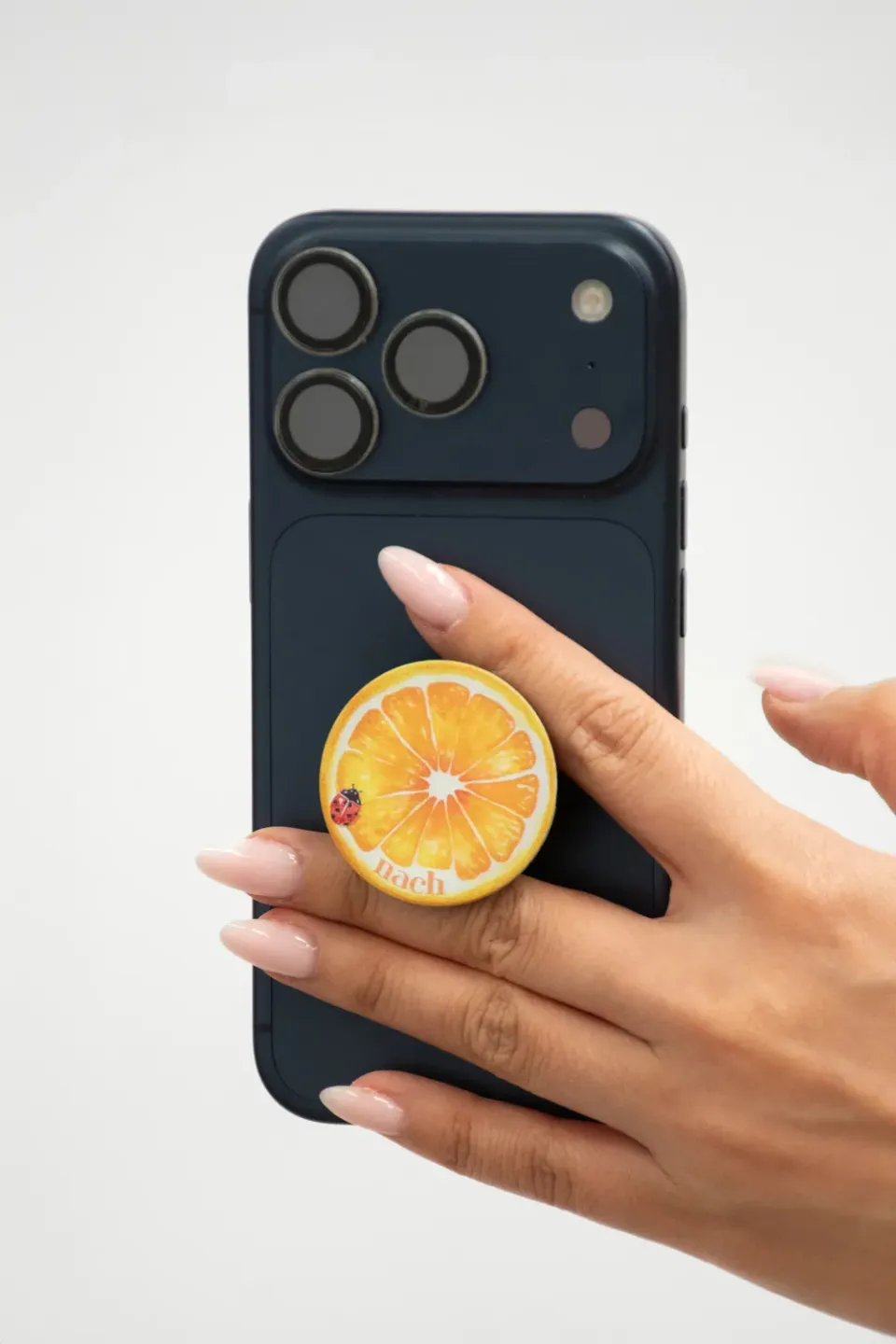 Nach Bijoux PopGrip Orange support téléphone coccinelle