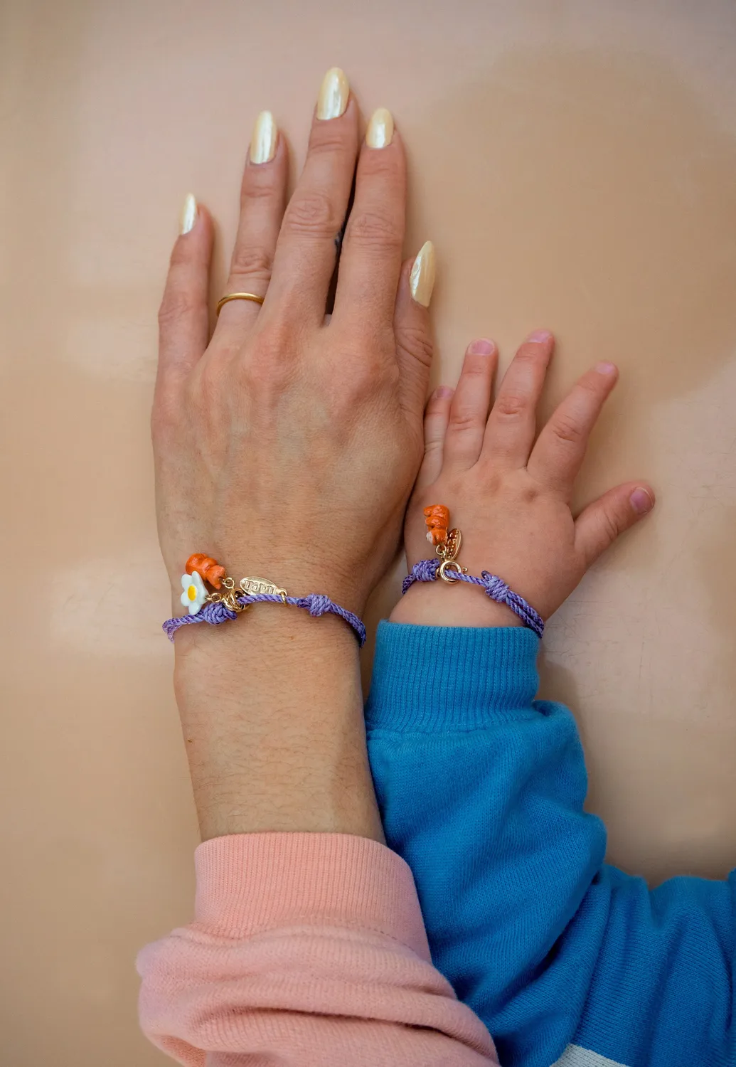 Nach Bijoux Mix and Match bracelet cordon violet personnalisable