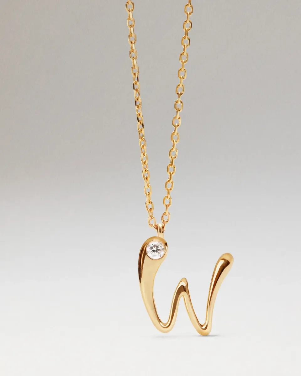 PDPAOLA W collier initiale dorée lettre