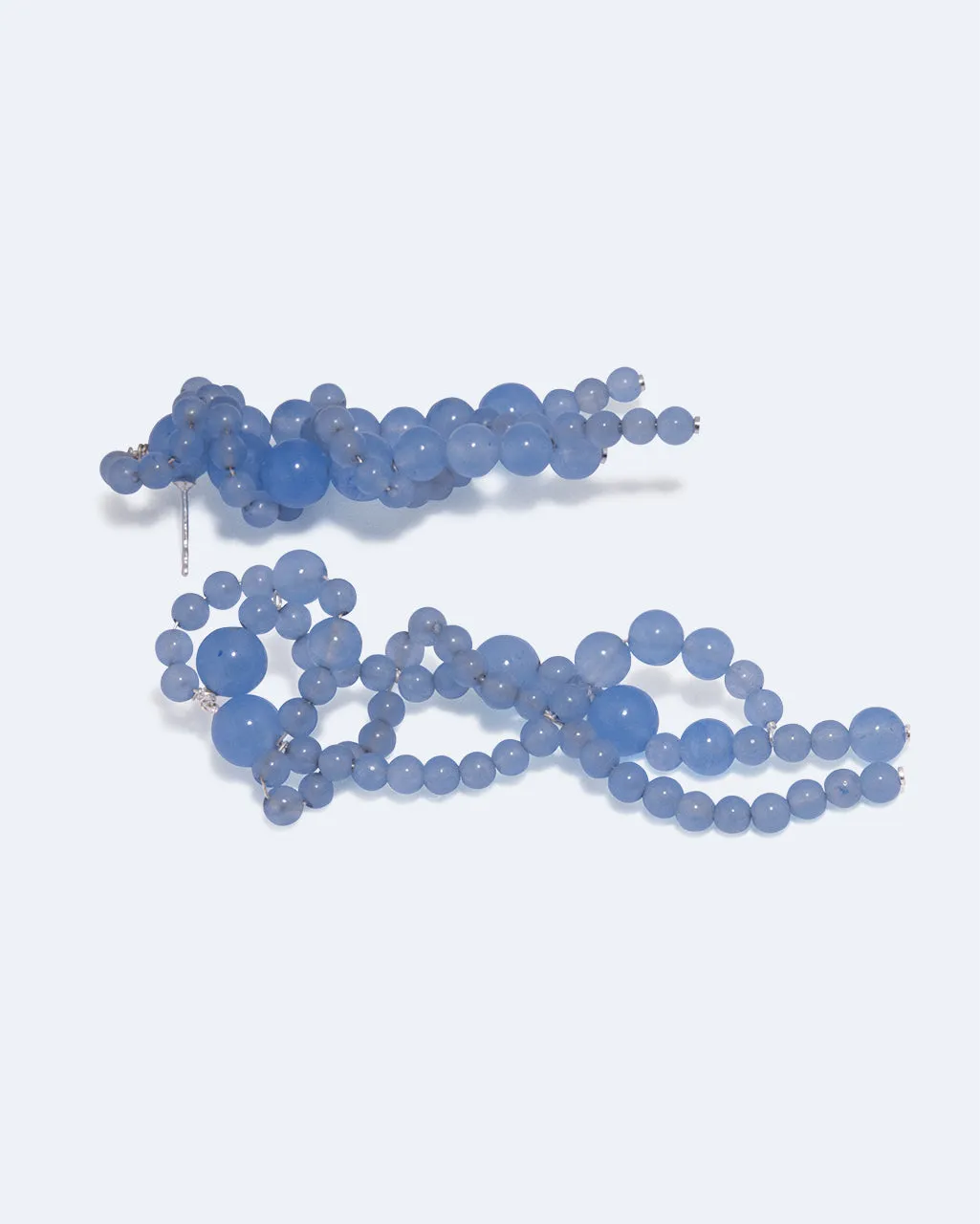 Completedworks Floe boucles agate bleue argent recyclé