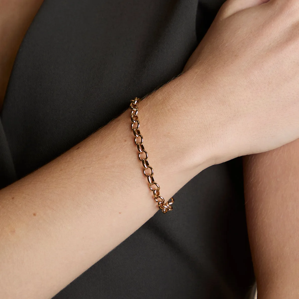 Astrid & Miyu Chelsea bracelet chaîne or 16,5 cm