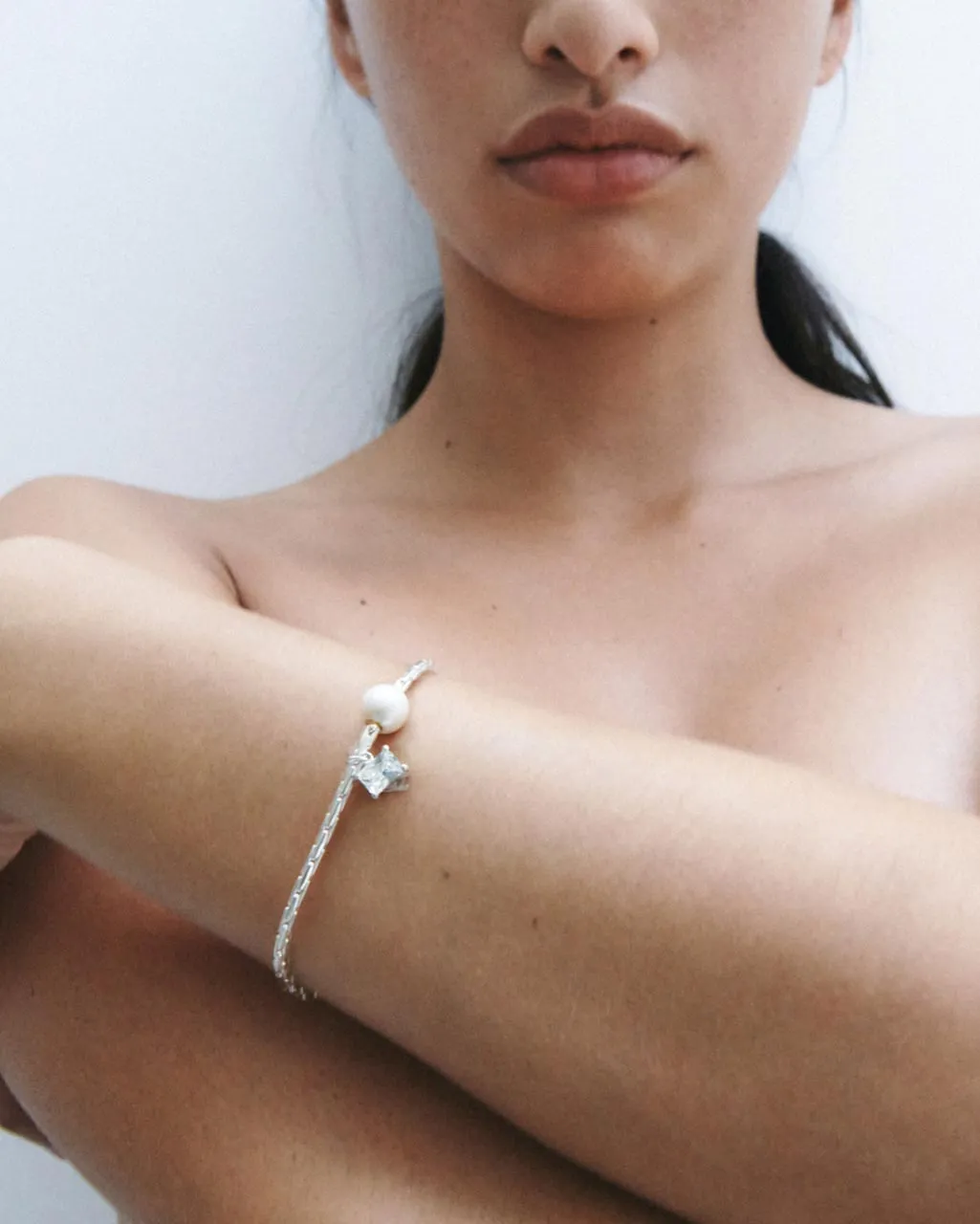 Completedworks The Locus of Fortitude bracelet perles zircon argent