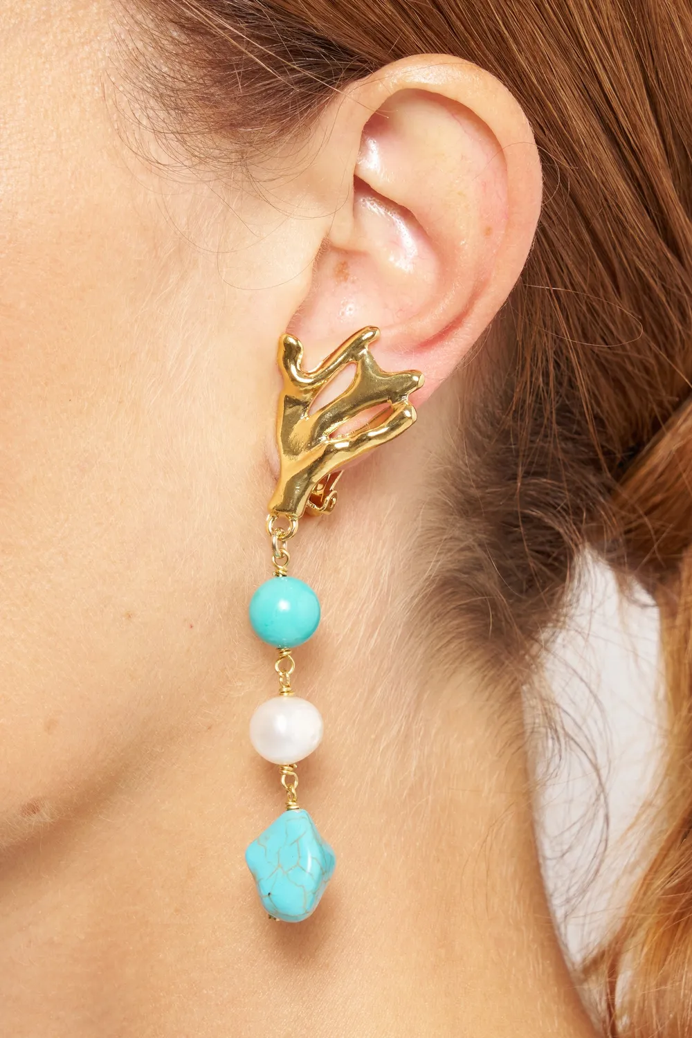 Philippe Ferrandis Minorca boucles clips doré tenue