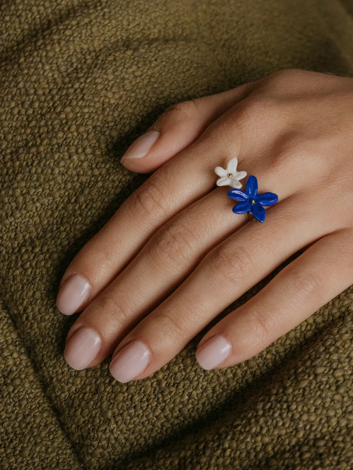 Nach Bijoux FaceToFace jasmin bague ajustable