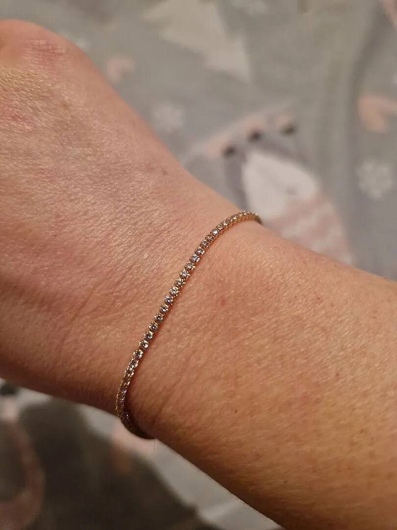 Astrid & Miyu Tennis Chain bracelet doré rivière