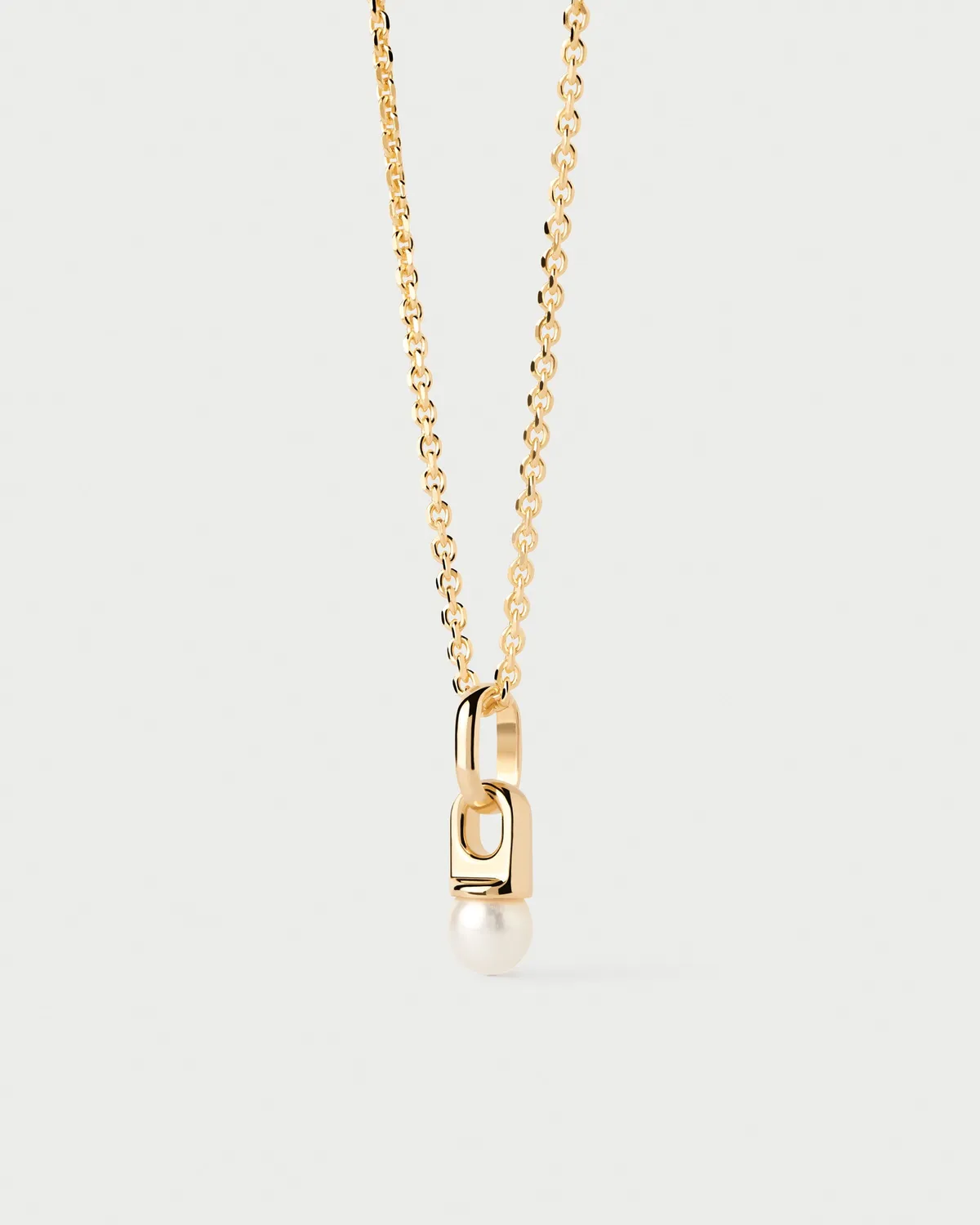 PDPAOLA pendentif perle eau douce blanc