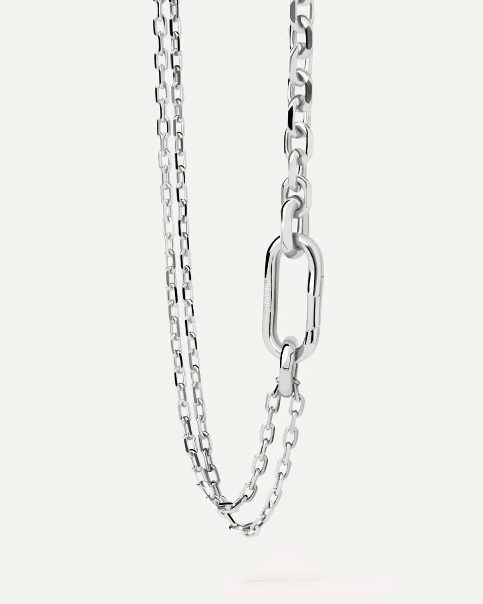 PDPAOLA Vesta collier chaîne argent 48 cm
