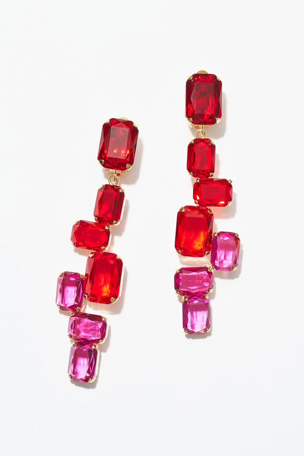 Philippe Ferrandis Baléares boucles d'oreilles clips longues dorées