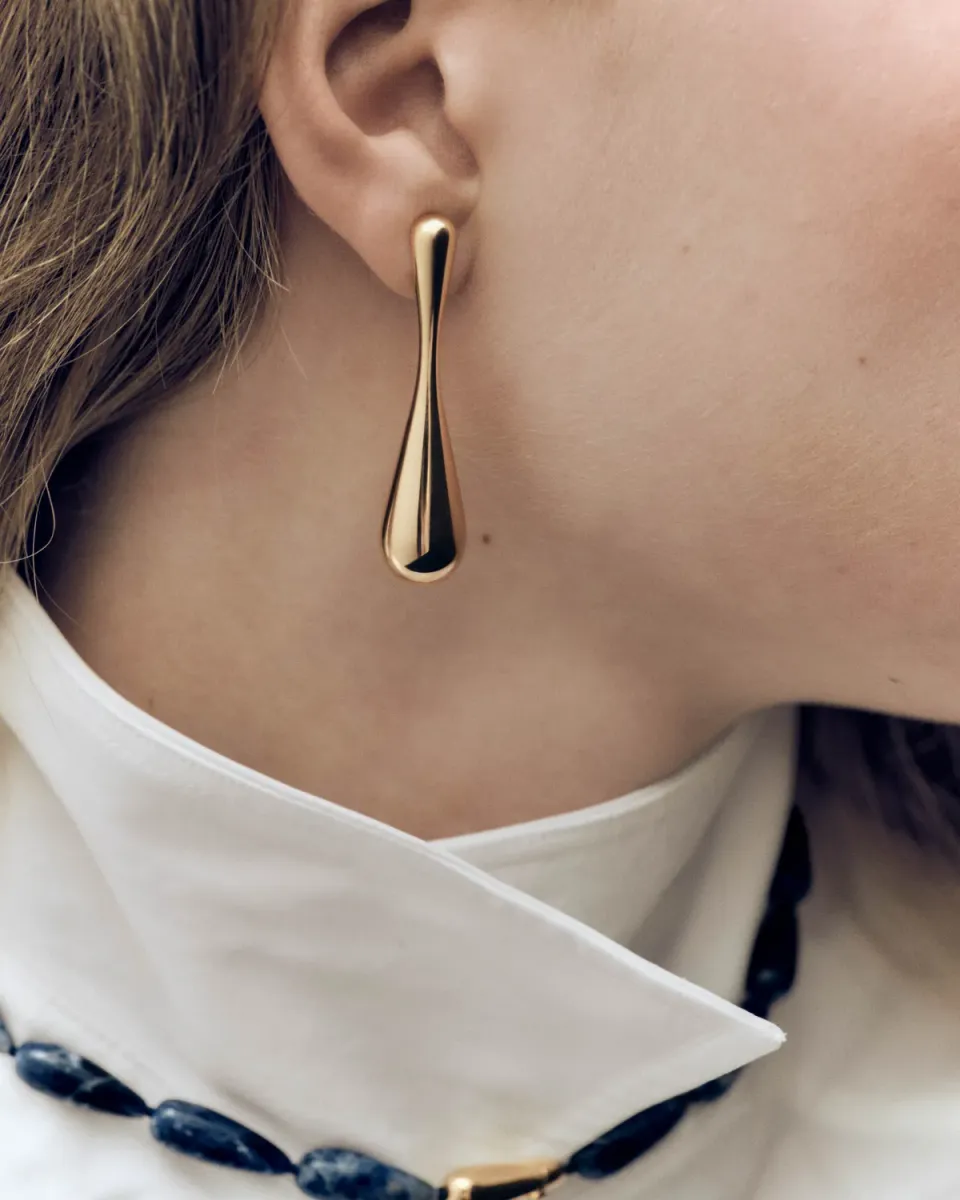 PDPAOLA Grid Glacier boucles d'oreilles pendantes éclat