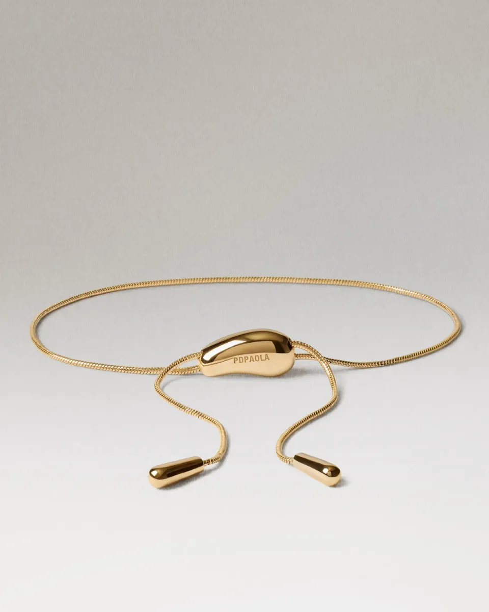 PDPAOLA Rodeo Slider bracelet chaîne doré 25 cm