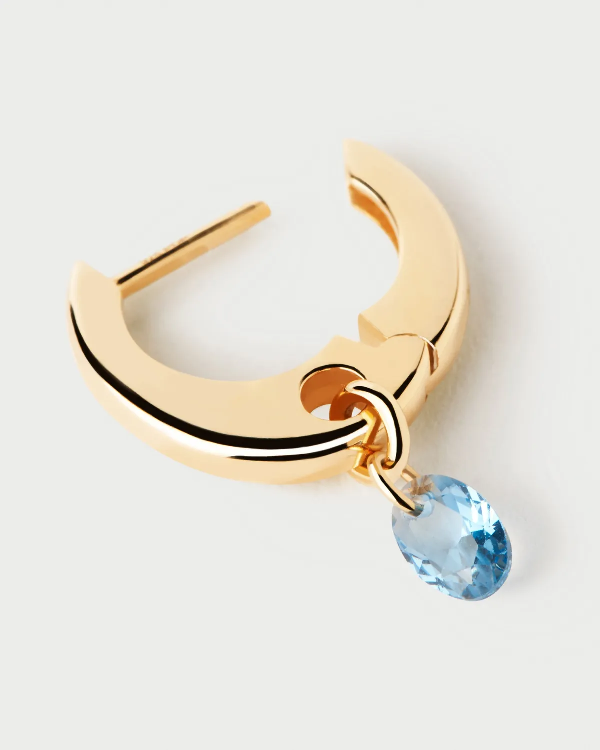 PDPAOLA Blue Lily créoles bleu ciel zirconia