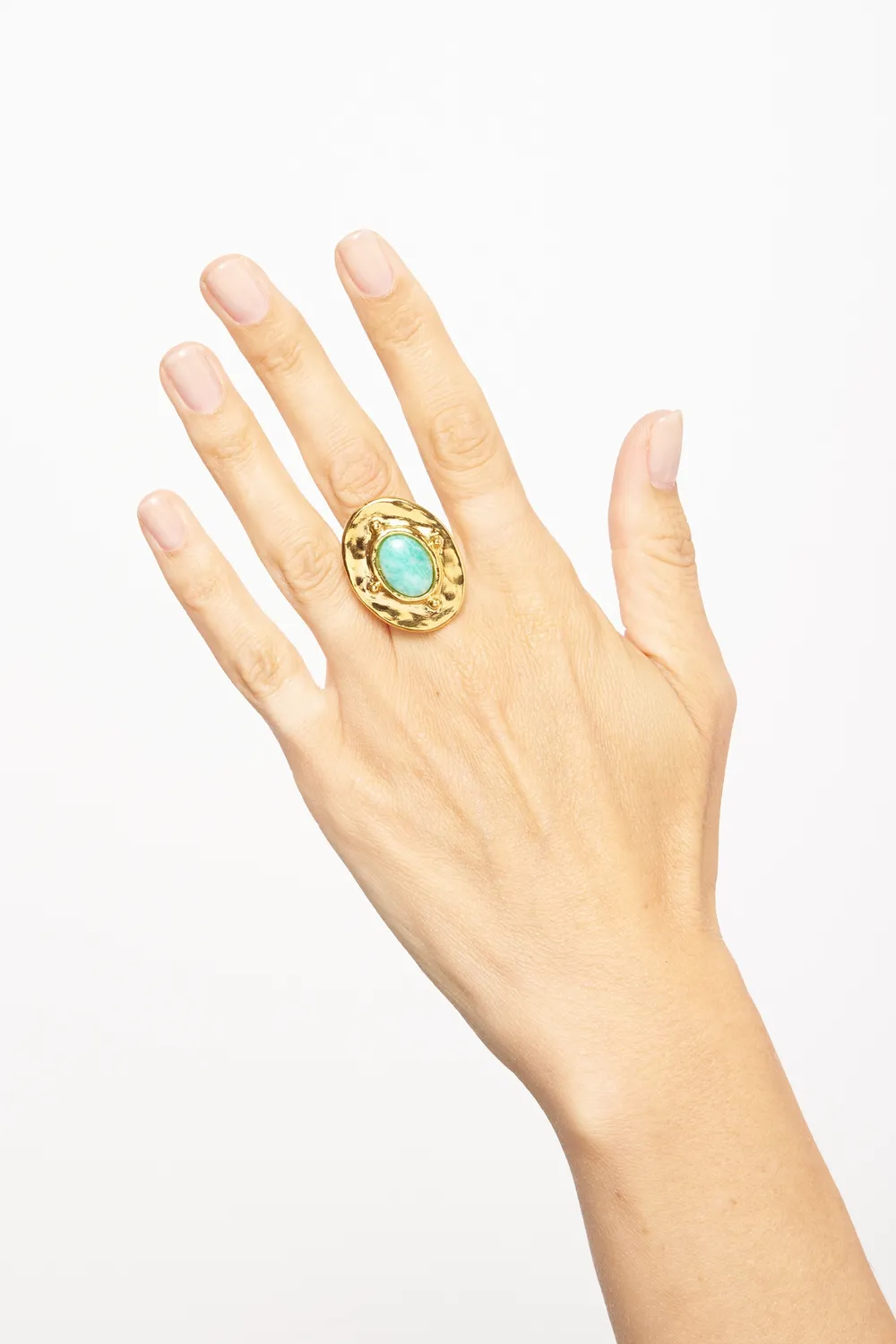 Philippe Ferrandis New Gems bague ajustable dorée cristal