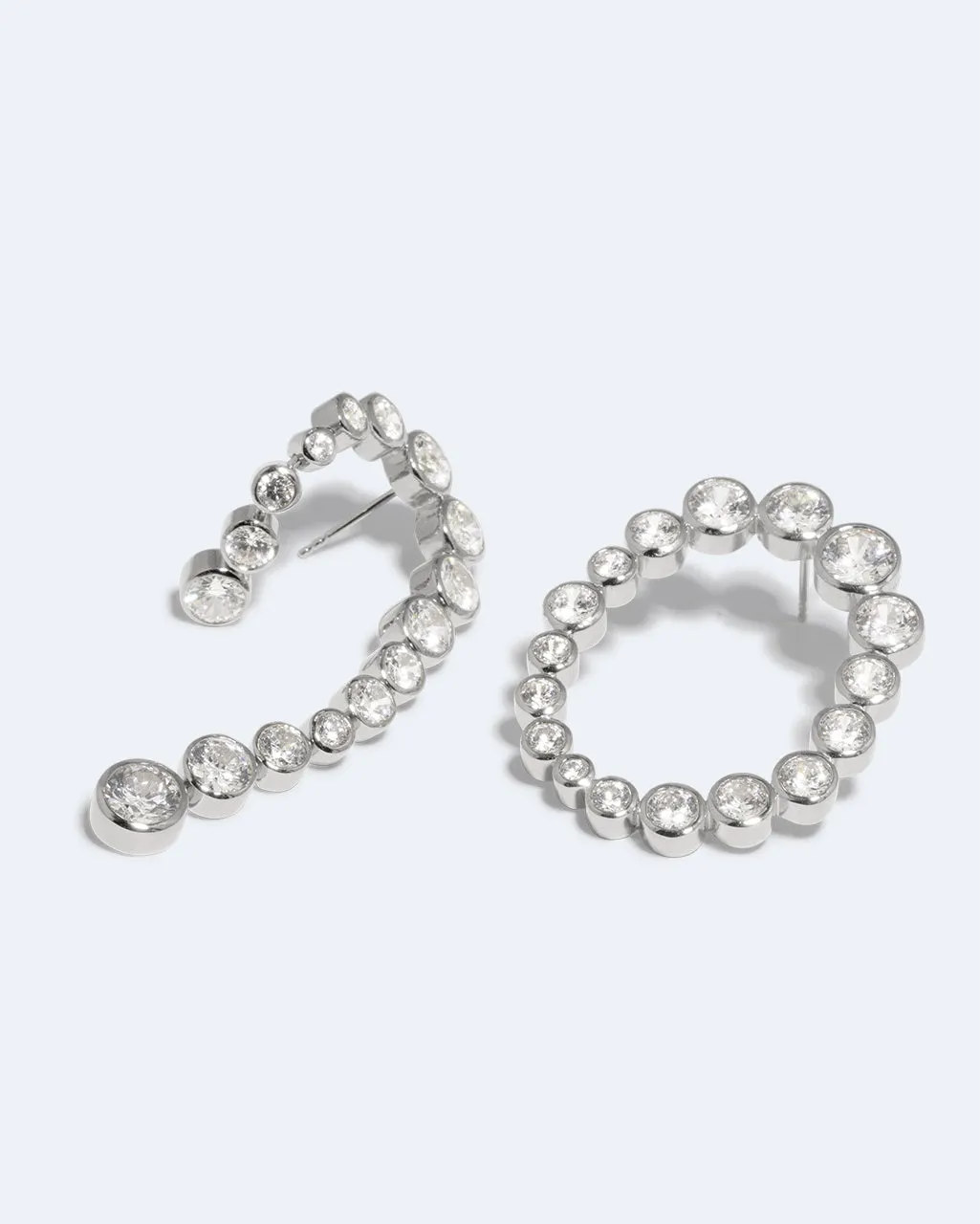 Completedworks Glade boucles zirconia argentées
