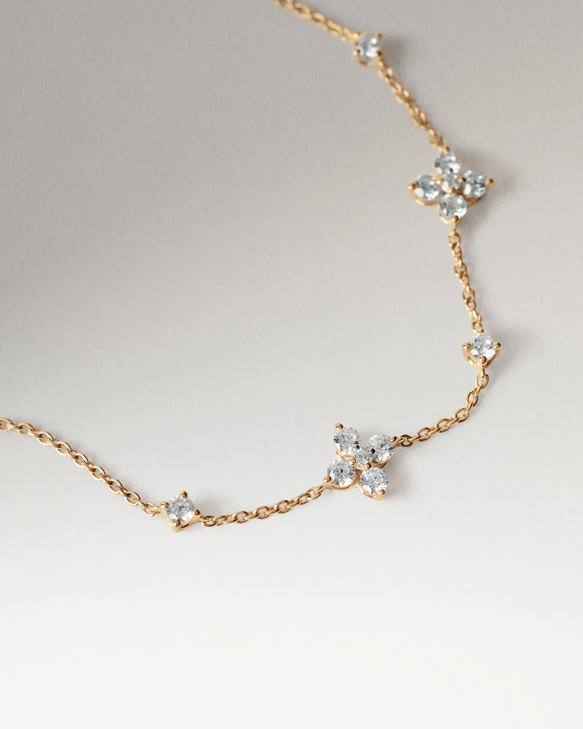 PDPAOLA Maggie Bloom bracelet or jaune diamants